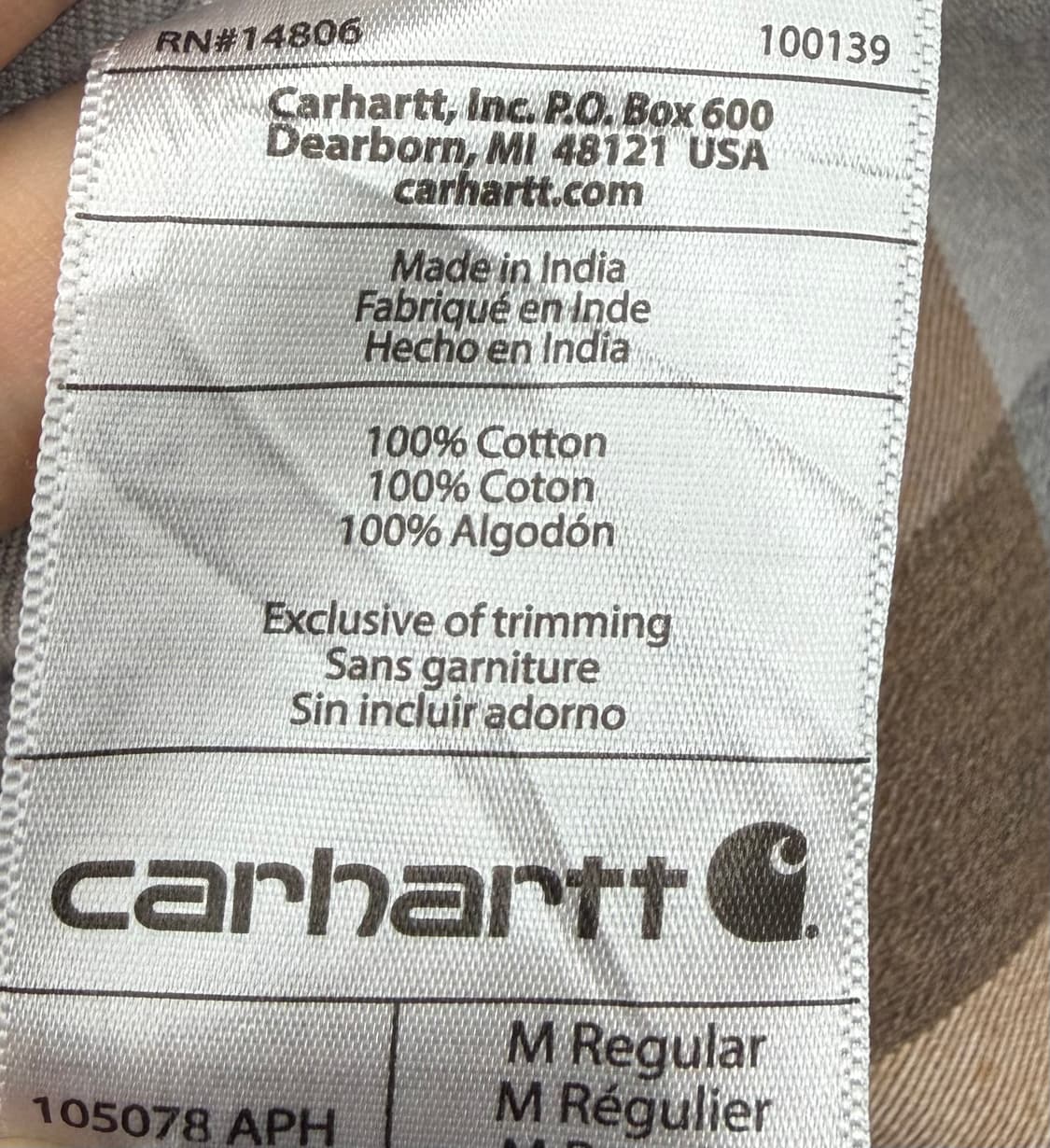 칼하트 플란넬 체크 셔츠 브라운/그레이 상품이미지7