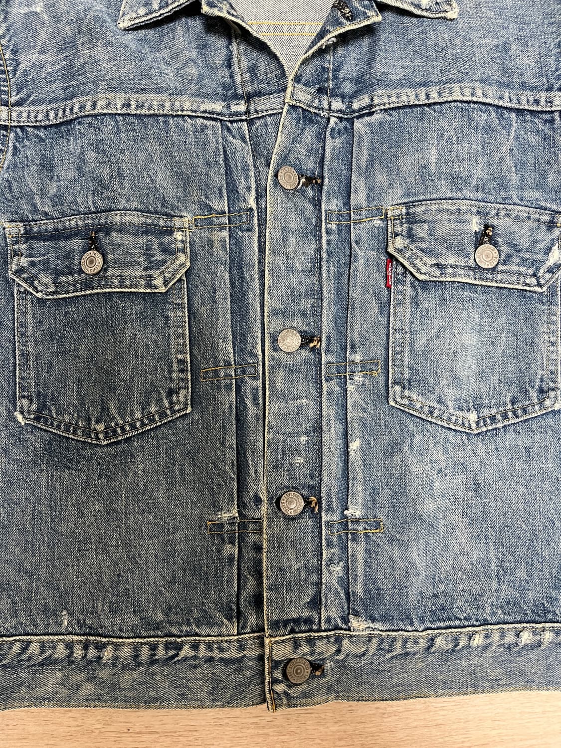 90s lvc 리바이스 타입2 데님자켓 40 상품이미지2