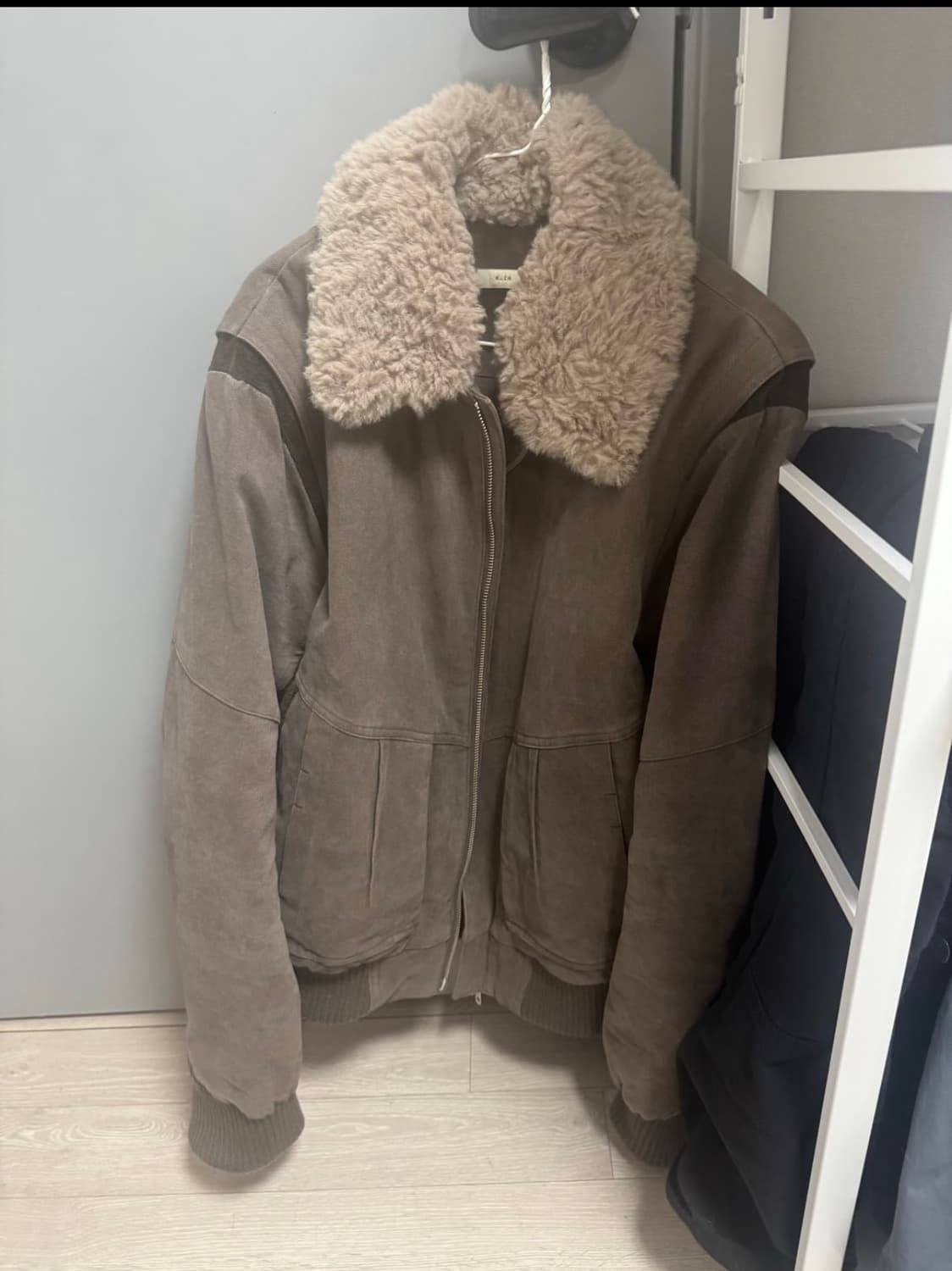 xlim 엑슬림 ep6 04 자켓 퍼자켓 브라운 s 상품이미지2