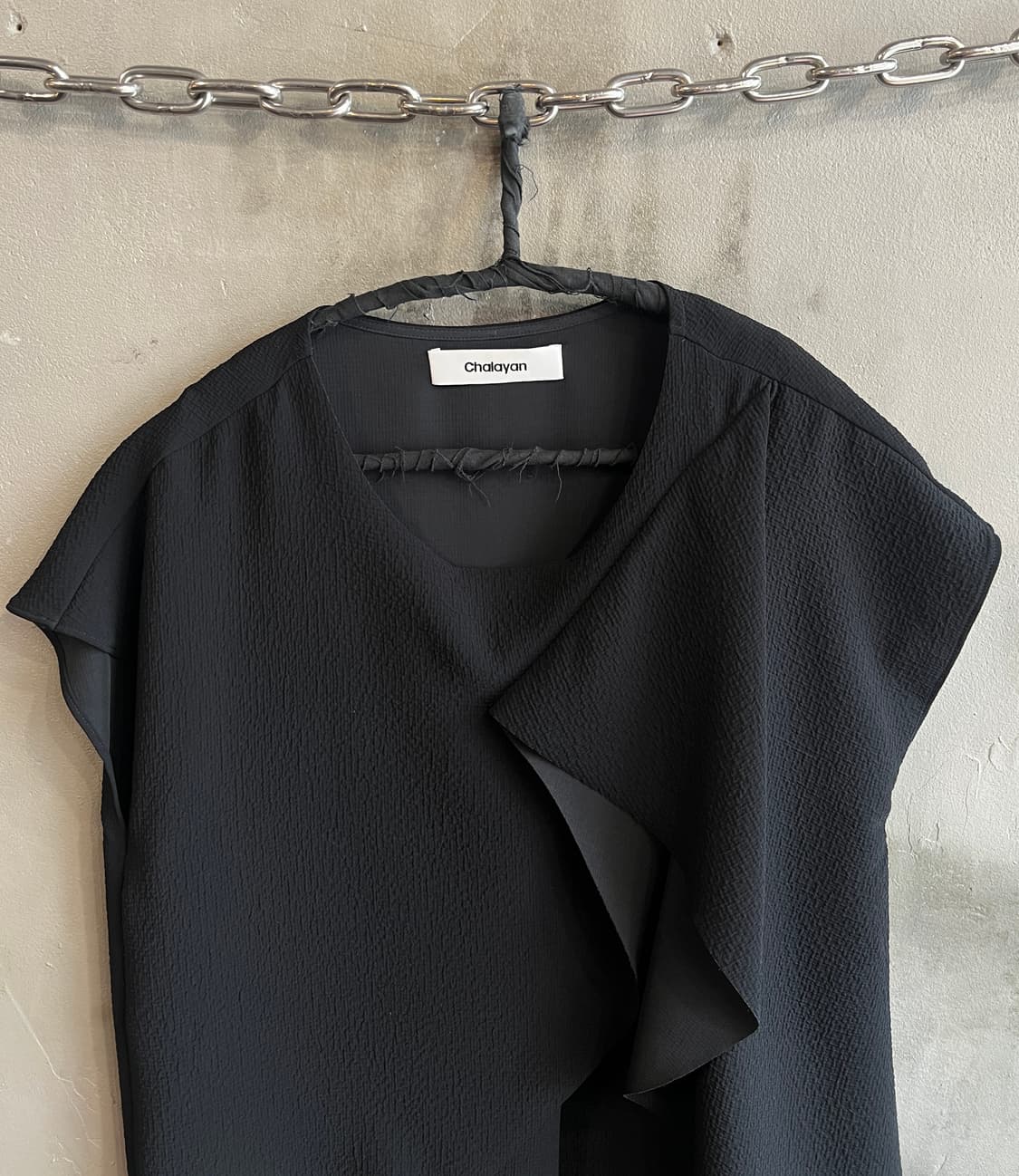 후세인 샬라얀 비대칭 드레이프 드레스 상품이미지3