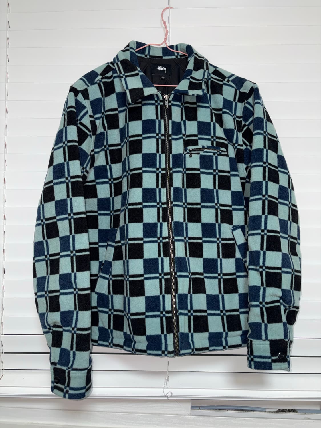 스투시 체커보드 퀄팅자켓 상품이미지1