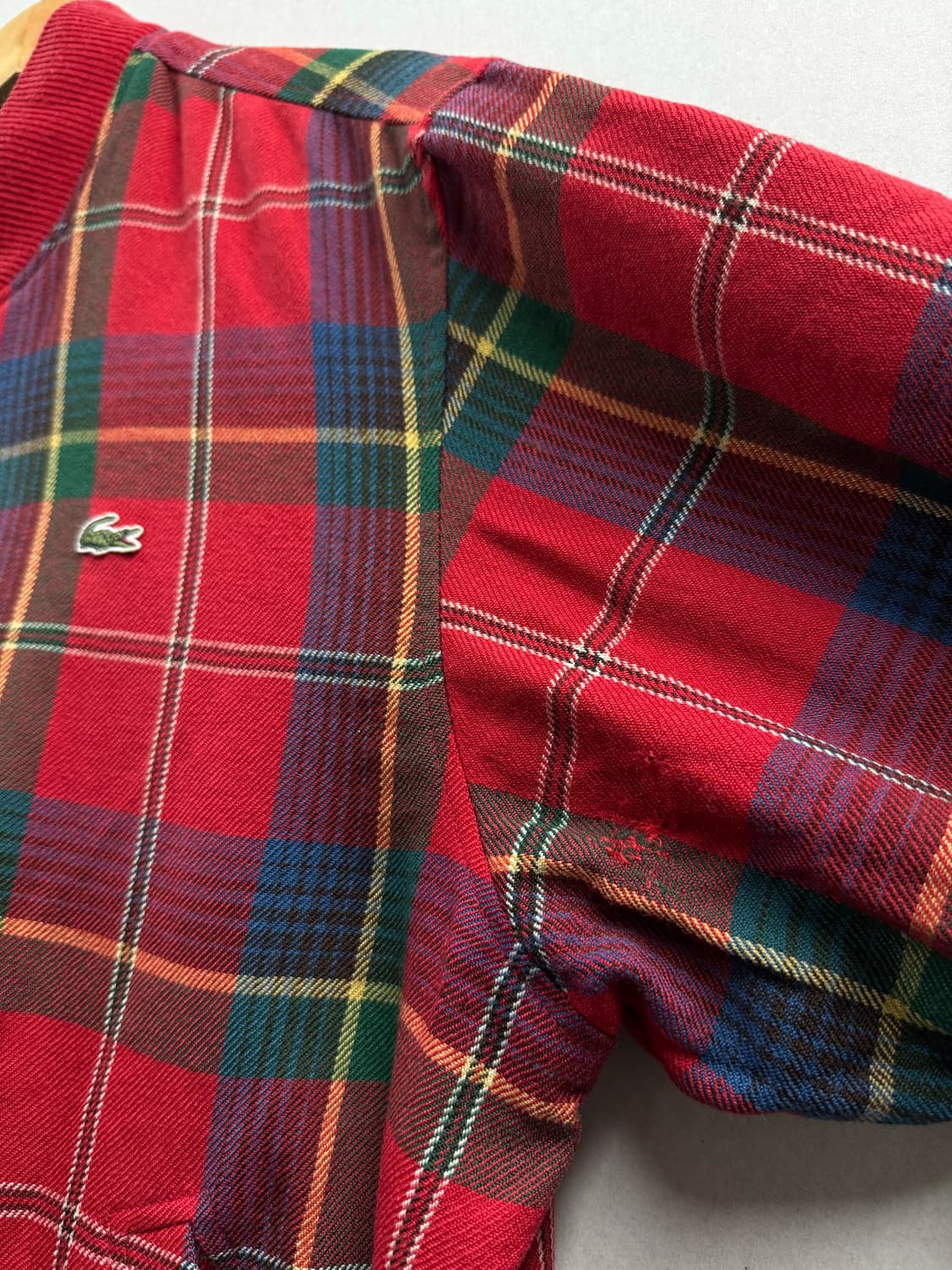 남성 95-100 / 라코스테 올드스쿨 리버시블 체크 블루종 자켓 상품이미지9