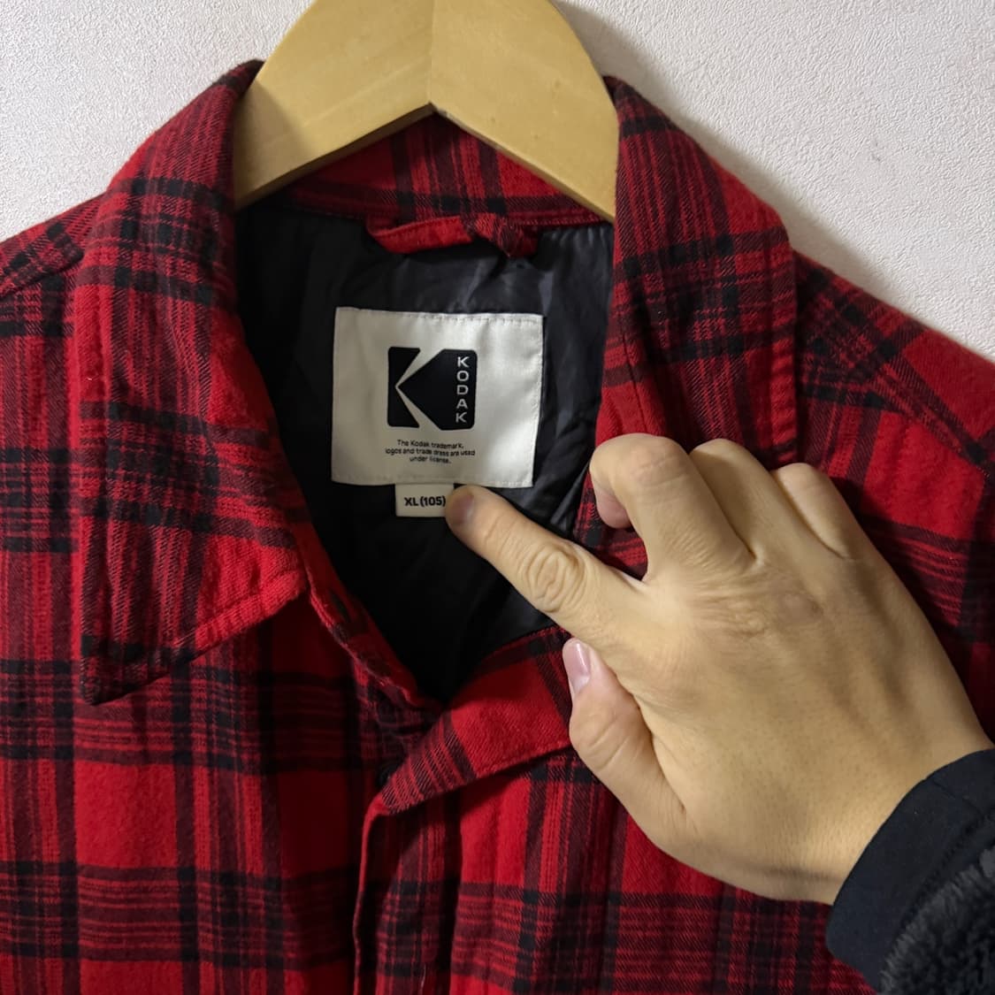 코닥 메일러 패딩셔츠 XL 오버핏 (105 정도) 상품이미지5