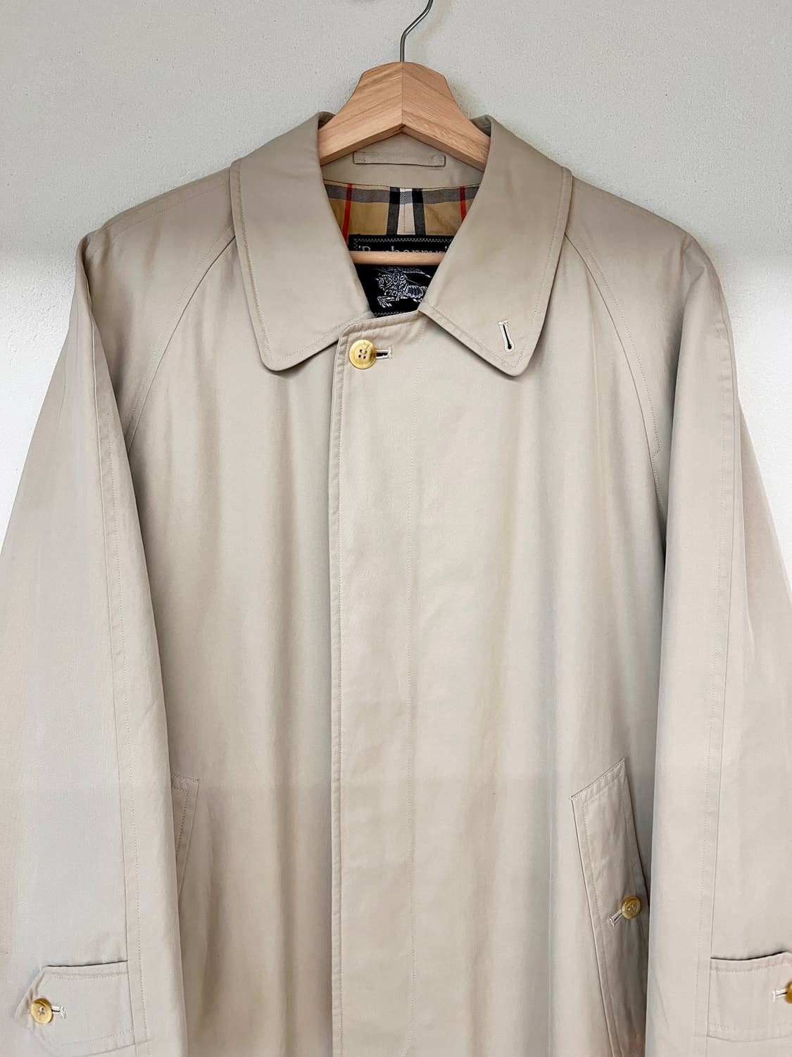 빈티지 버버리 코튼 싱글 트렌치 코트 상품이미지2