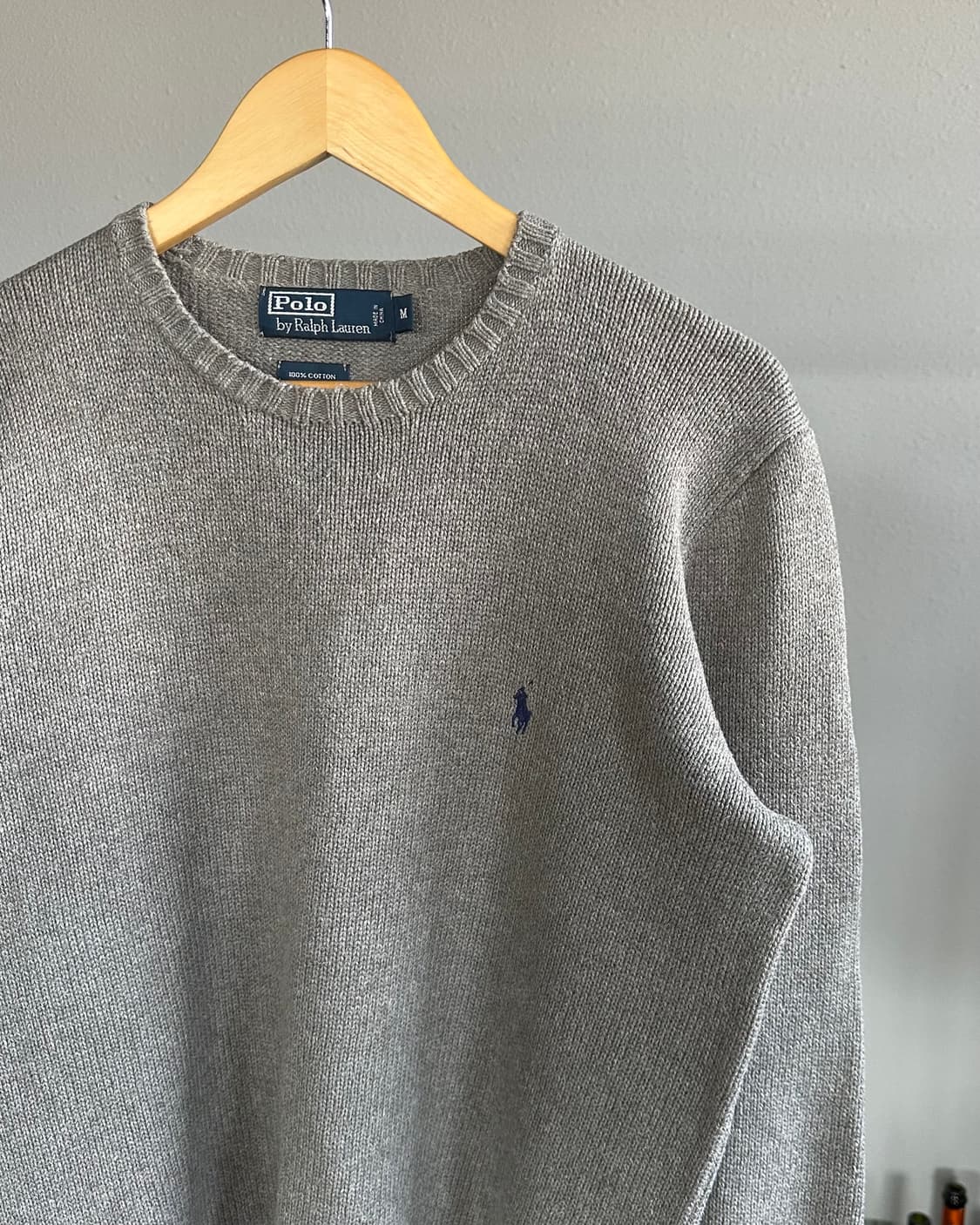 [M]폴로 랄프로렌 그레이 코튼 니트 스웨터  상품이미지3