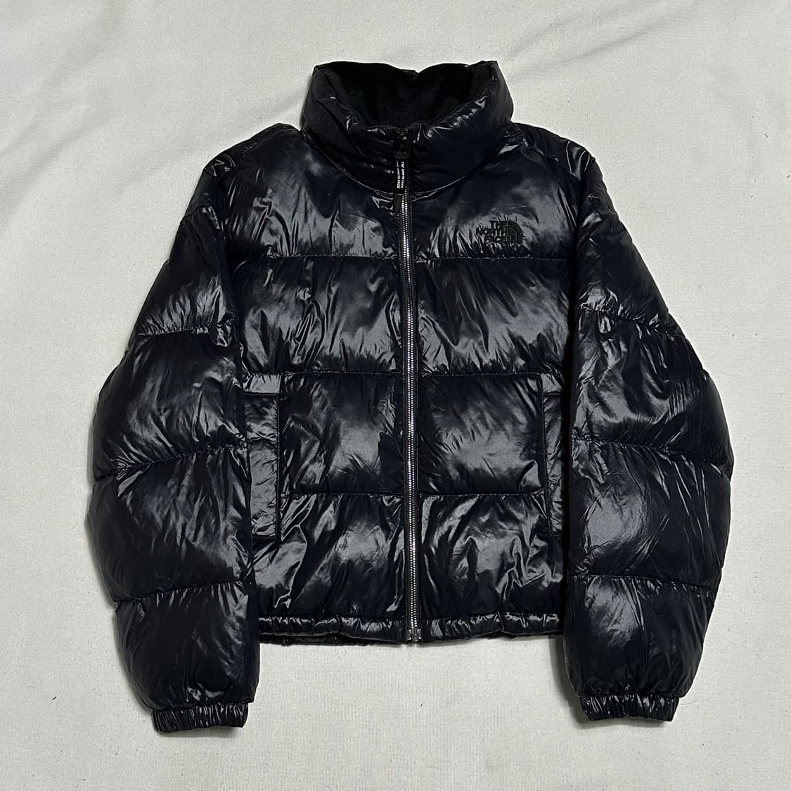 S 노스페이스 여성용 글로우 크롭 유광 패딩 상품이미지2