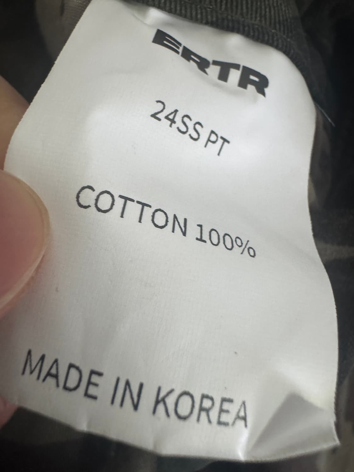 정품!! 이알티알 ERTR 24ss 밀리터리 카고 카모 바뮤다 팬츠 S 상품이미지4