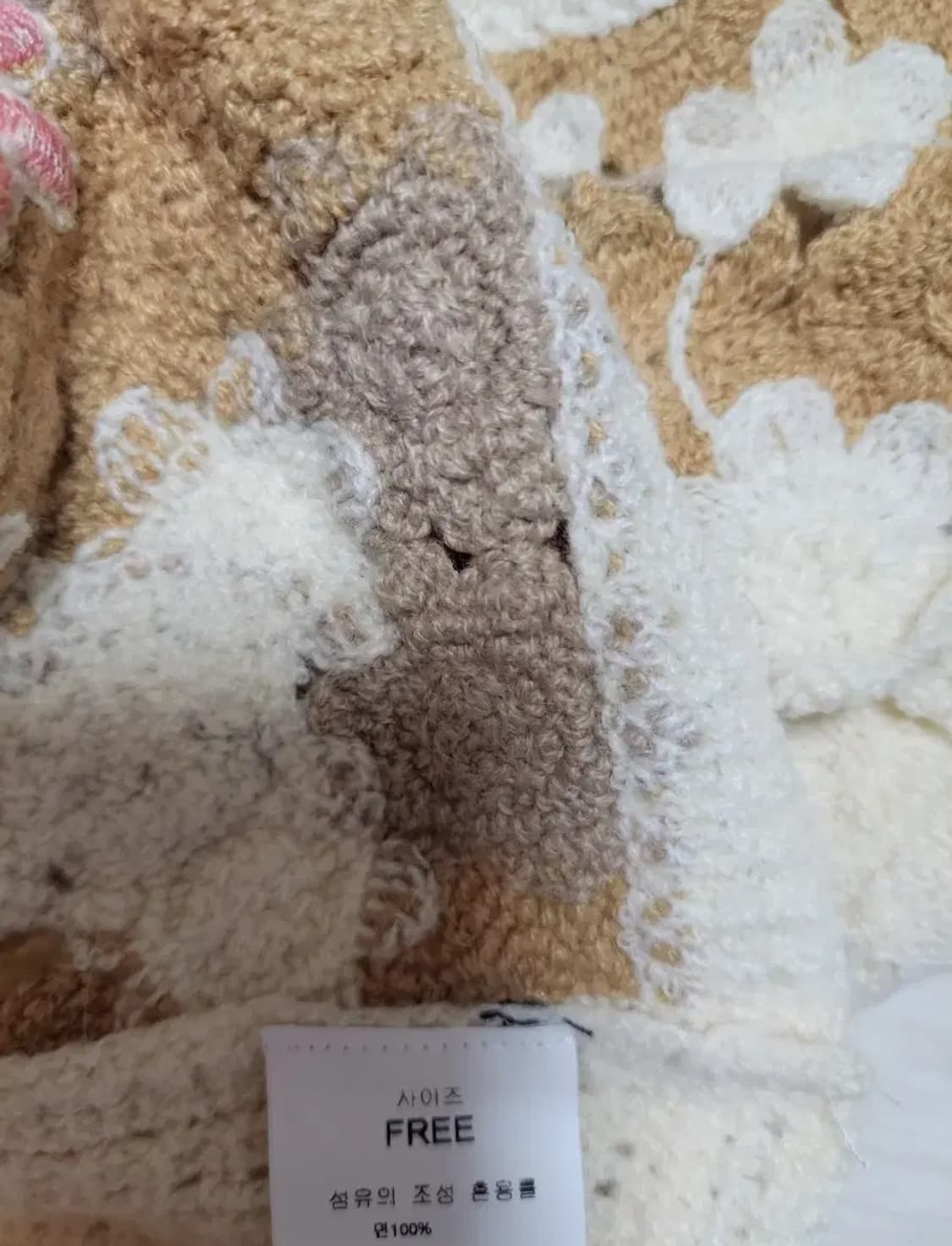 급처새상품!바닐라비 꽃뜨개 니트조끼베스트 리즈리사st레니본st오즈세컨st 상품이미지5