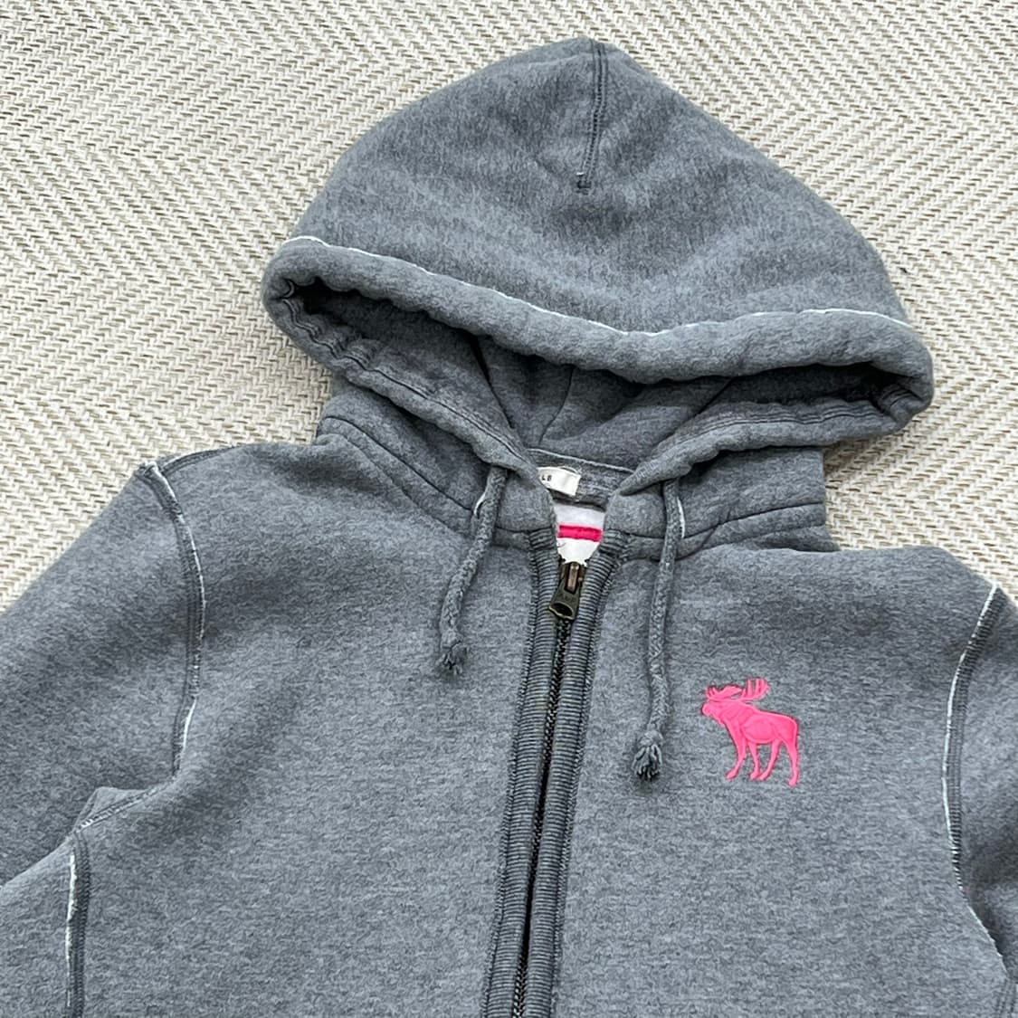 아베크롬비 로고자수 후드집업 r2955  상품이미지3