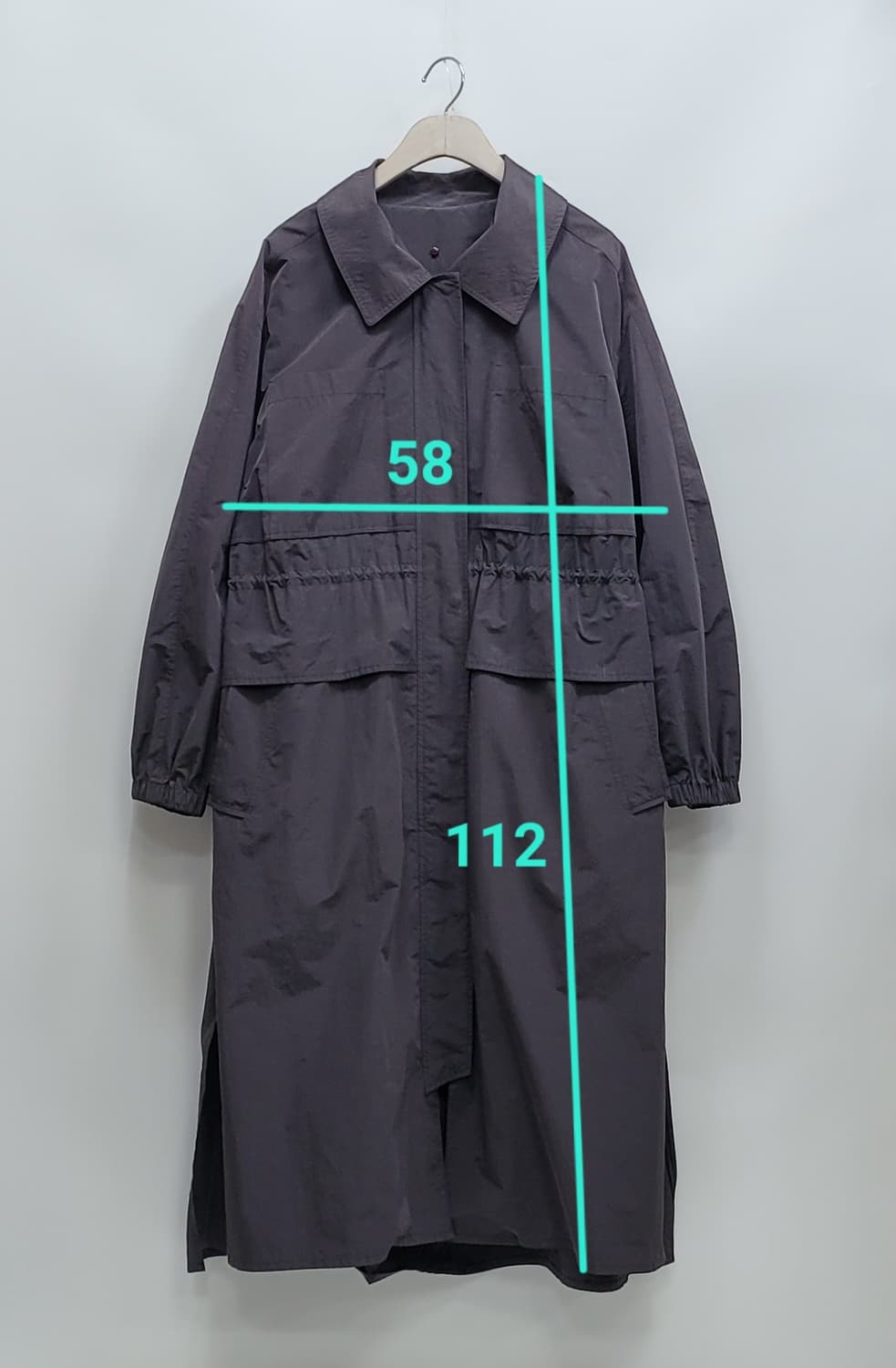 VOV 22SS 보브 트렌치 코트 / 여 66 (85-97-165) 차콜 상품이미지10