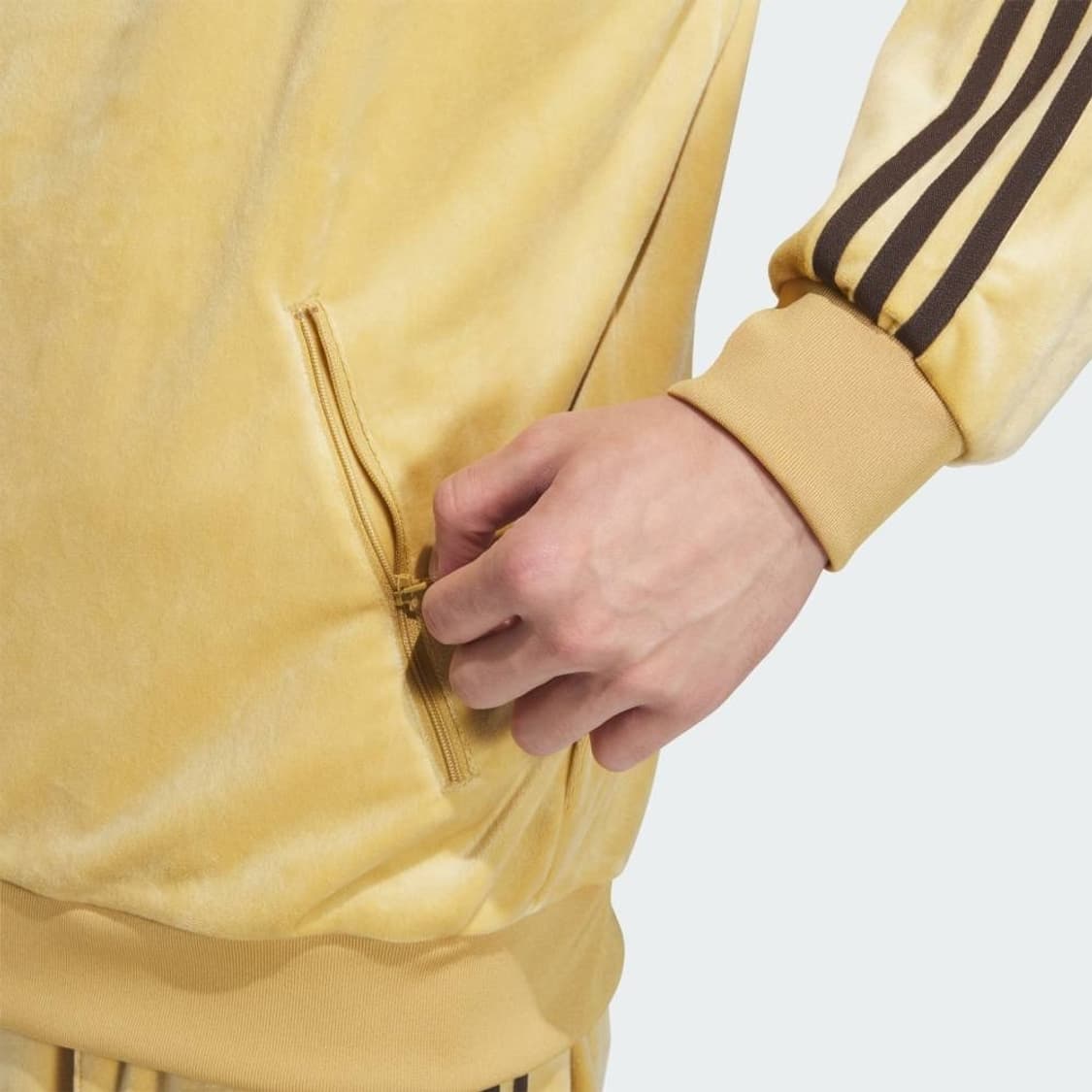 아디다스 벨루어 트랙탑 옐로우 상품이미지3