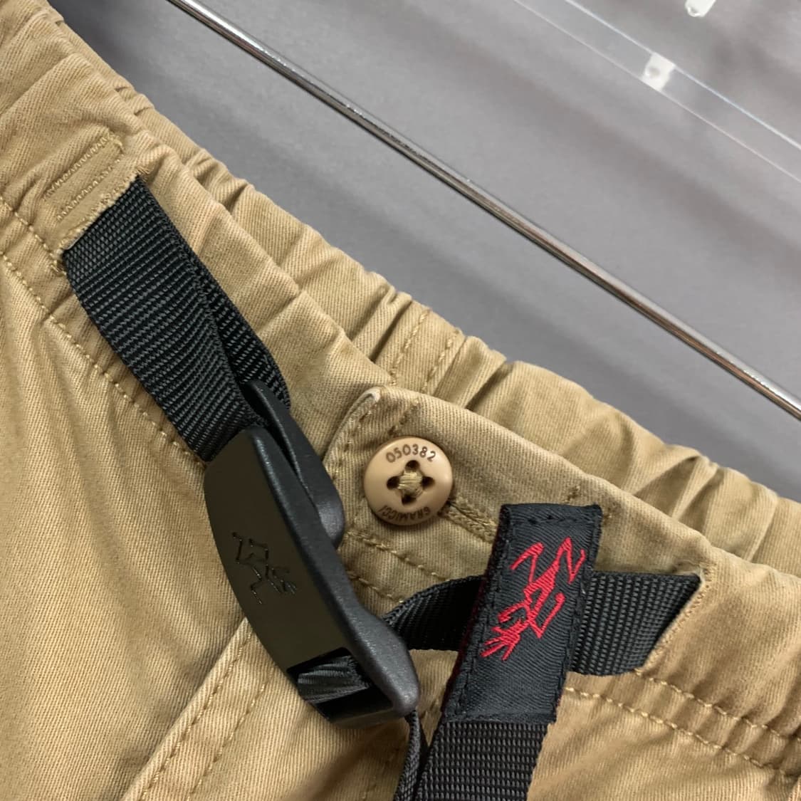 M 그라미치 미들컷 숏츠 7부 베이지 반바지 상품이미지4