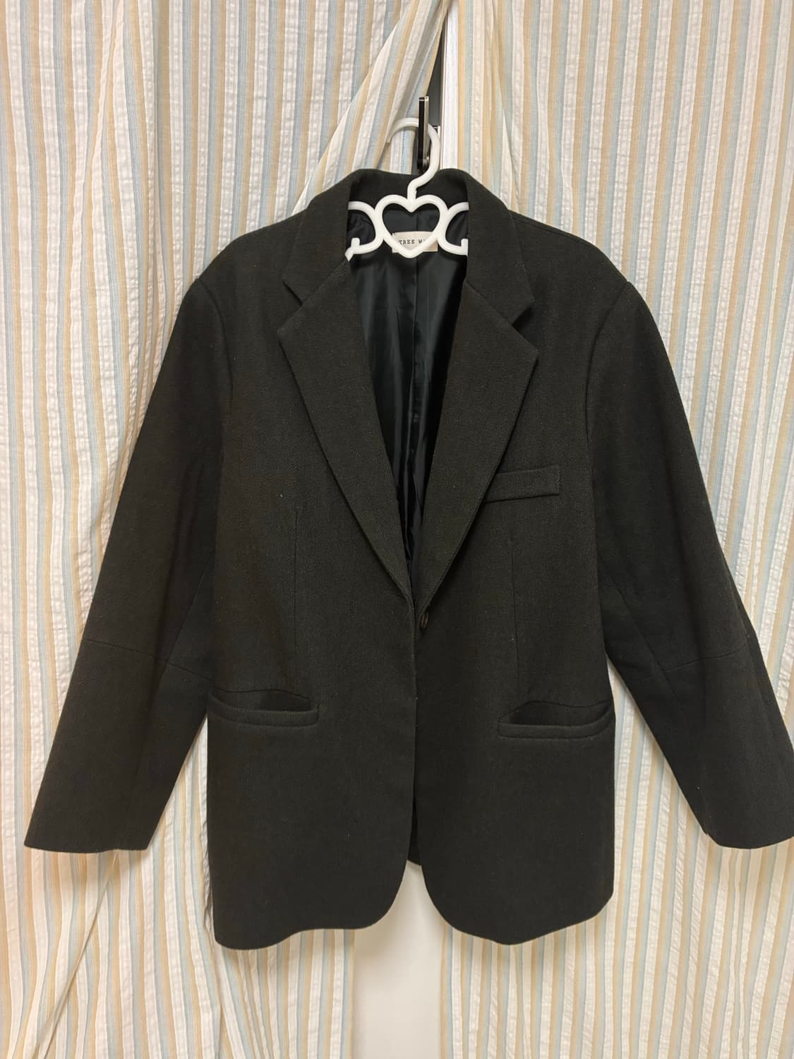  빈티지 카키 하프코트,자켓 상품이미지1