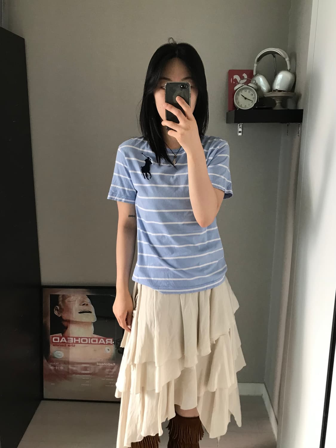폴로 랄프로렌 빅포니로고 스트라이프 반팔티 상품이미지4