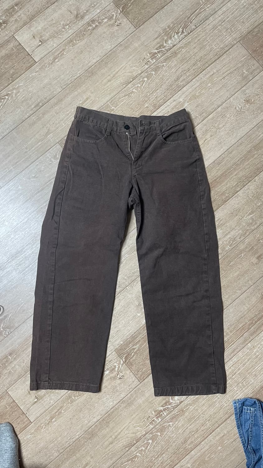 [바온] 갈색 레귤러 스트레이트핏 바지 상품이미지1