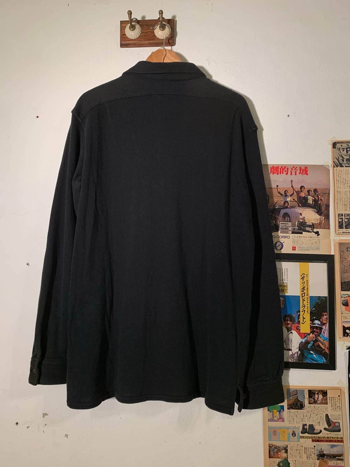 요지야마모토 y’s for men 코듀로이 오버사이즈 셔츠 블랙 상품이미지4