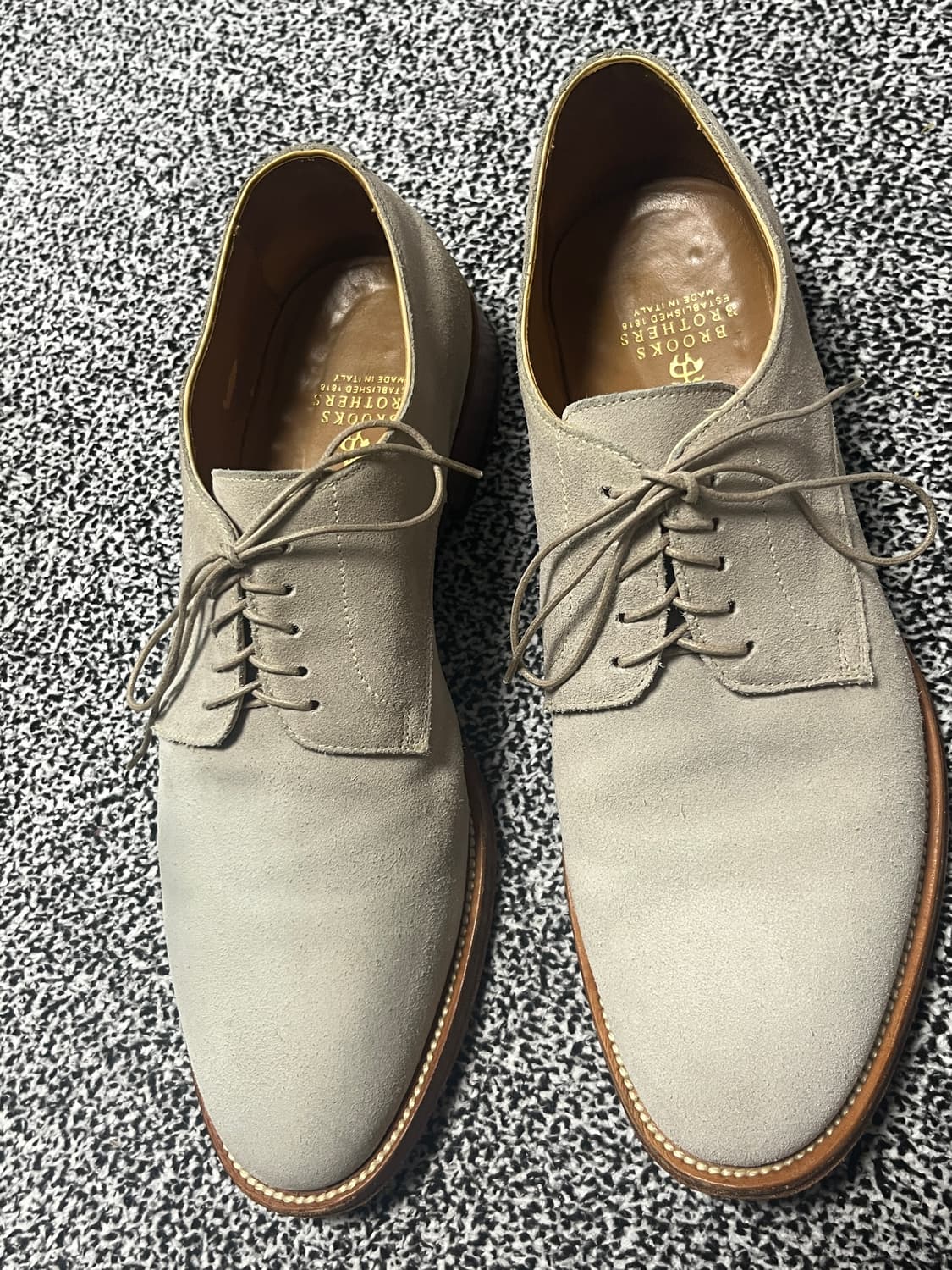 브룩스브라더스 탄 스웨이드 더비 US8.5 상품이미지4