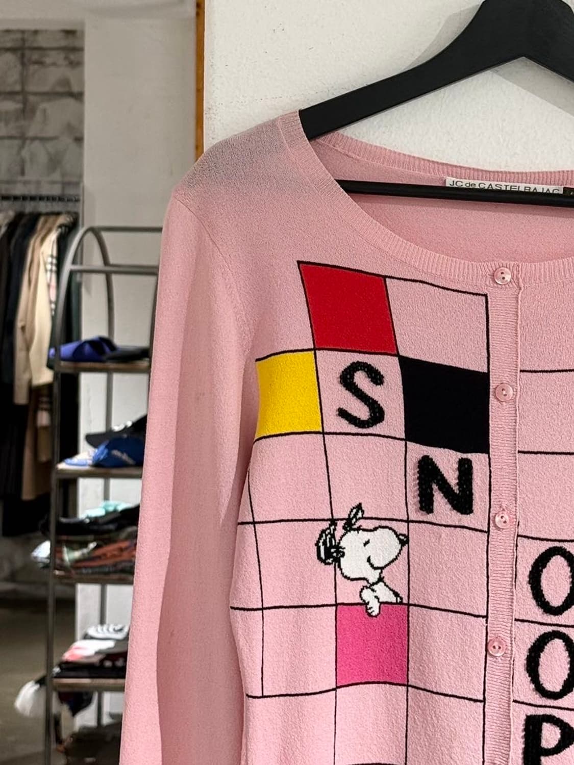 장 샤를르 드 카스텔 바작 핑크 스누피 가디건  상품이미지2