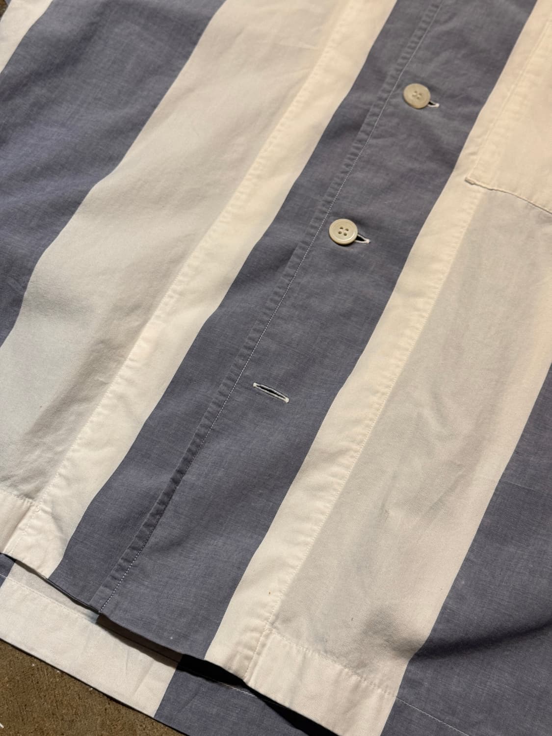 L-XL ) ISSEY MIYAKE Stripe Shirt 상품이미지6