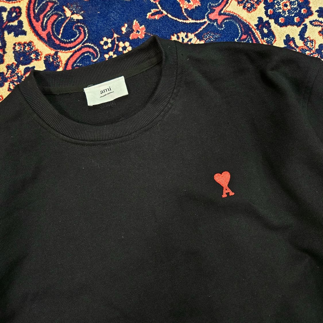 아미(AMI) 스몰 하트 스웻 맨투맨 티셔츠 XL size 105-110 상품이미지2