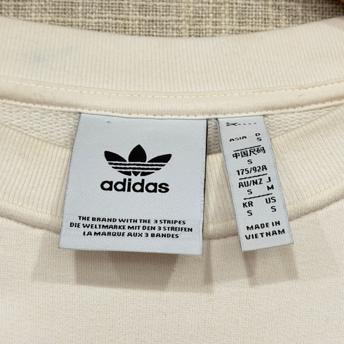아디다스 트레포일 맨투맨 아이보리 S 상품이미지4