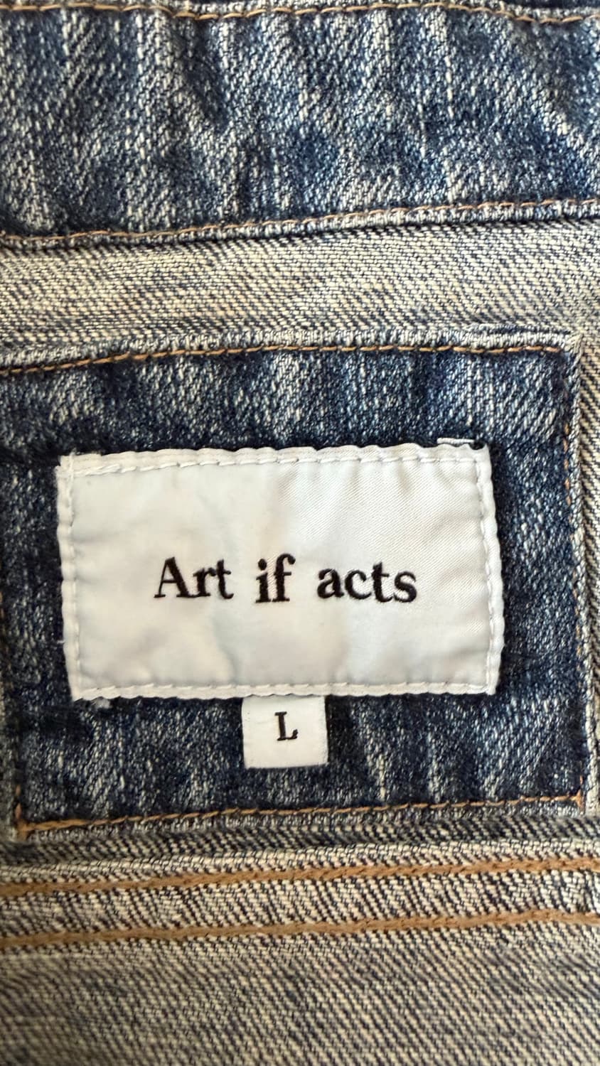 아트이프액츠 Painted Denim Trucker_Used Light  상품이미지5
