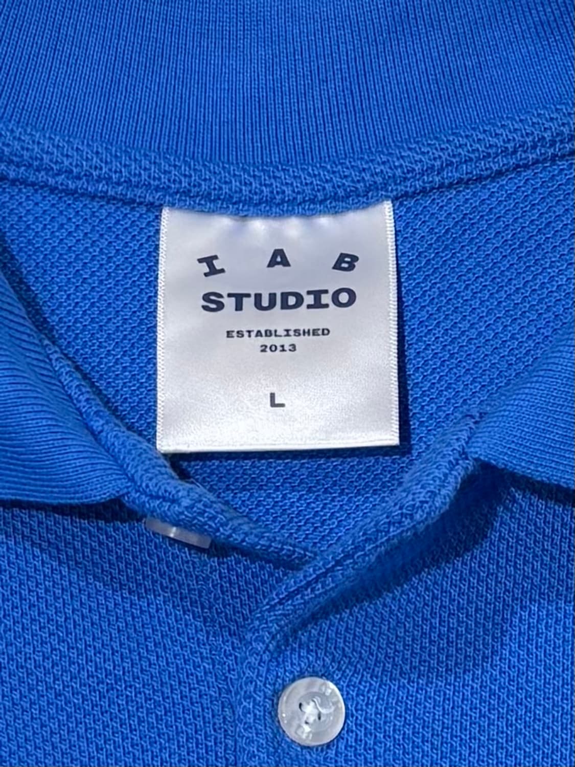 아이앱 크롭피케 블루 셔츠 상품이미지6