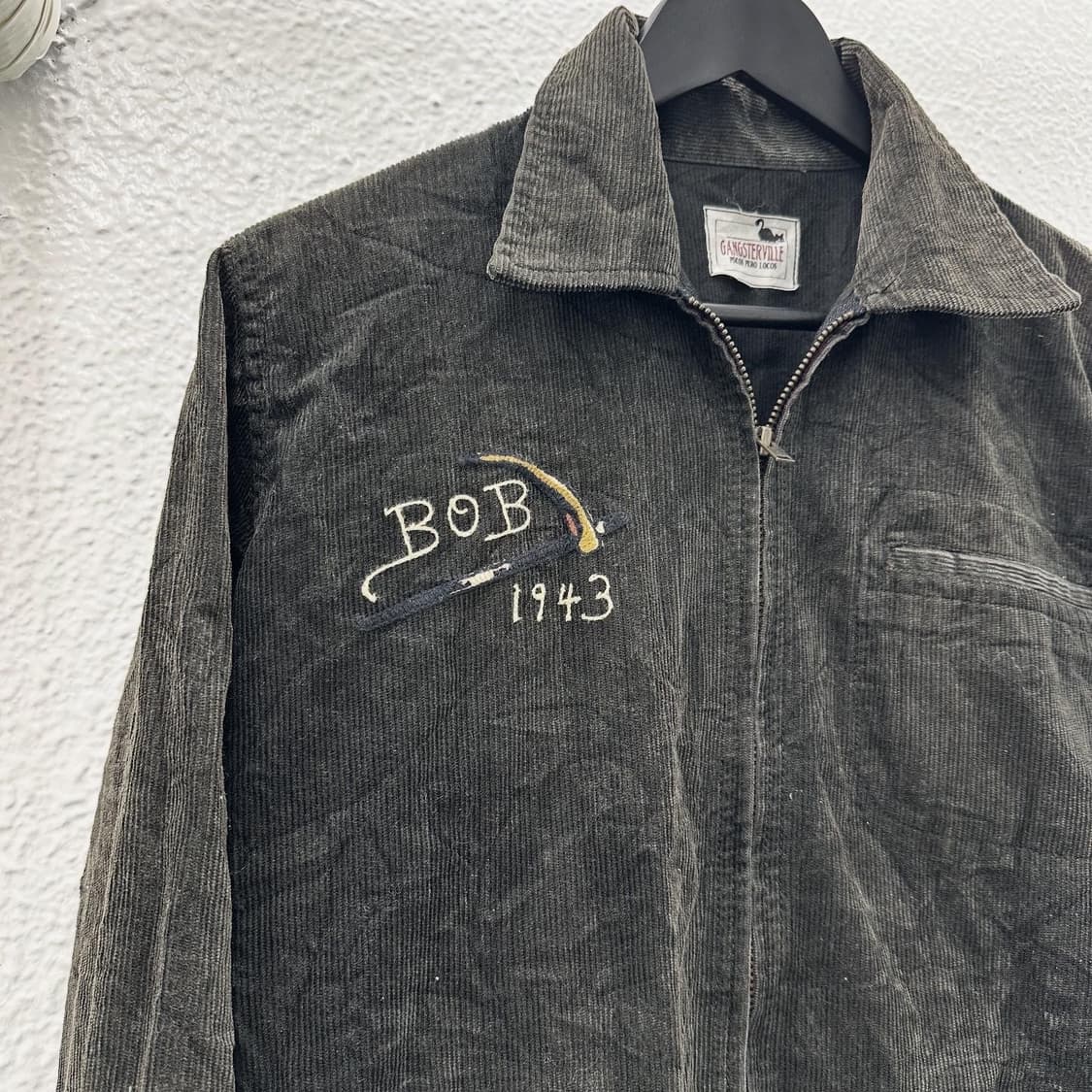 Skull embroidery vintage coduroy jacket 상품이미지4