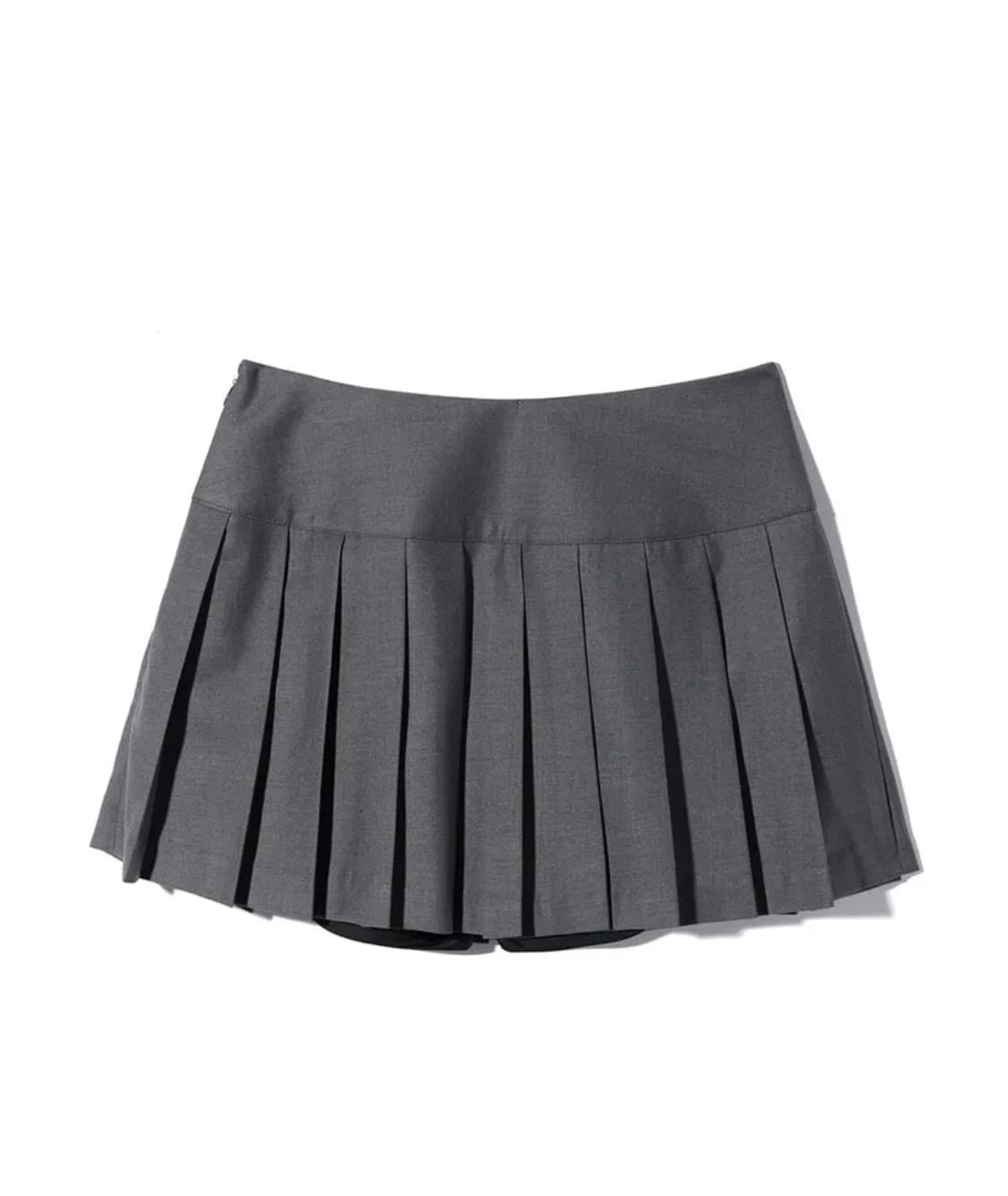 유희 YOUHEE PLEATS SKIRT CHARCOAL S 상품이미지1