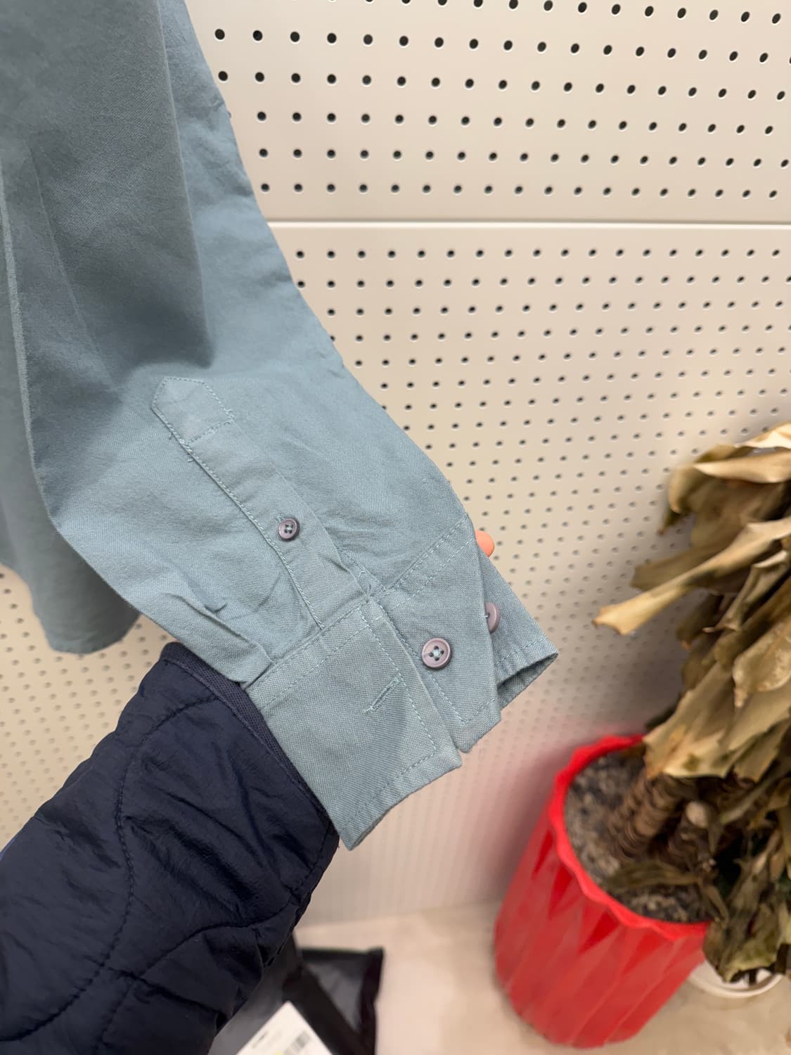 칼하트 원포켓 워크 셔츠 그린 U419 상품이미지3