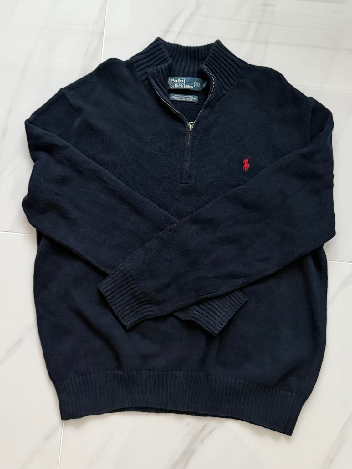폴로 랄프로렌 네이비 하프집업 니트 상품이미지1