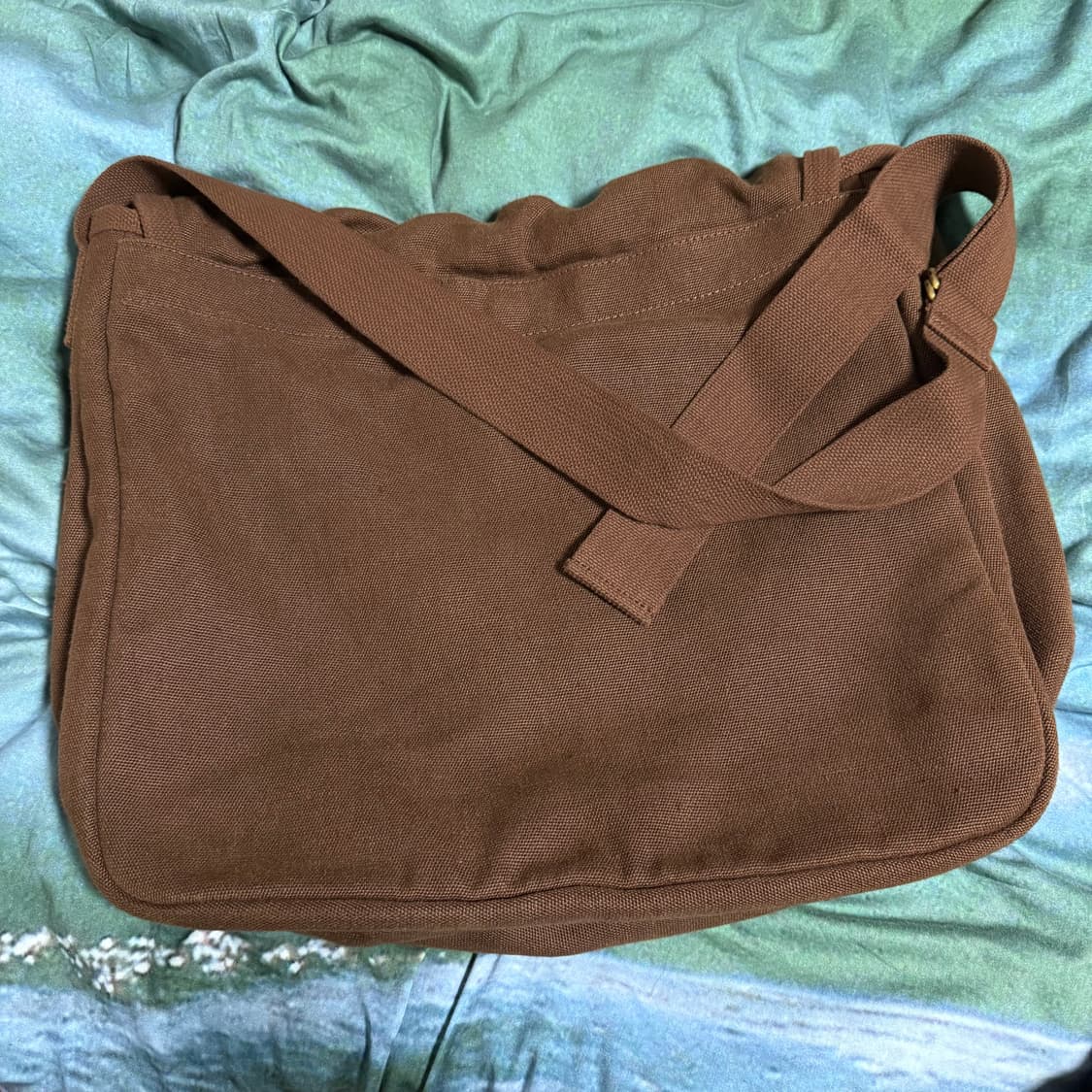 [OS]코모리 햄프 덕 브라운 숄더 백 상품이미지9