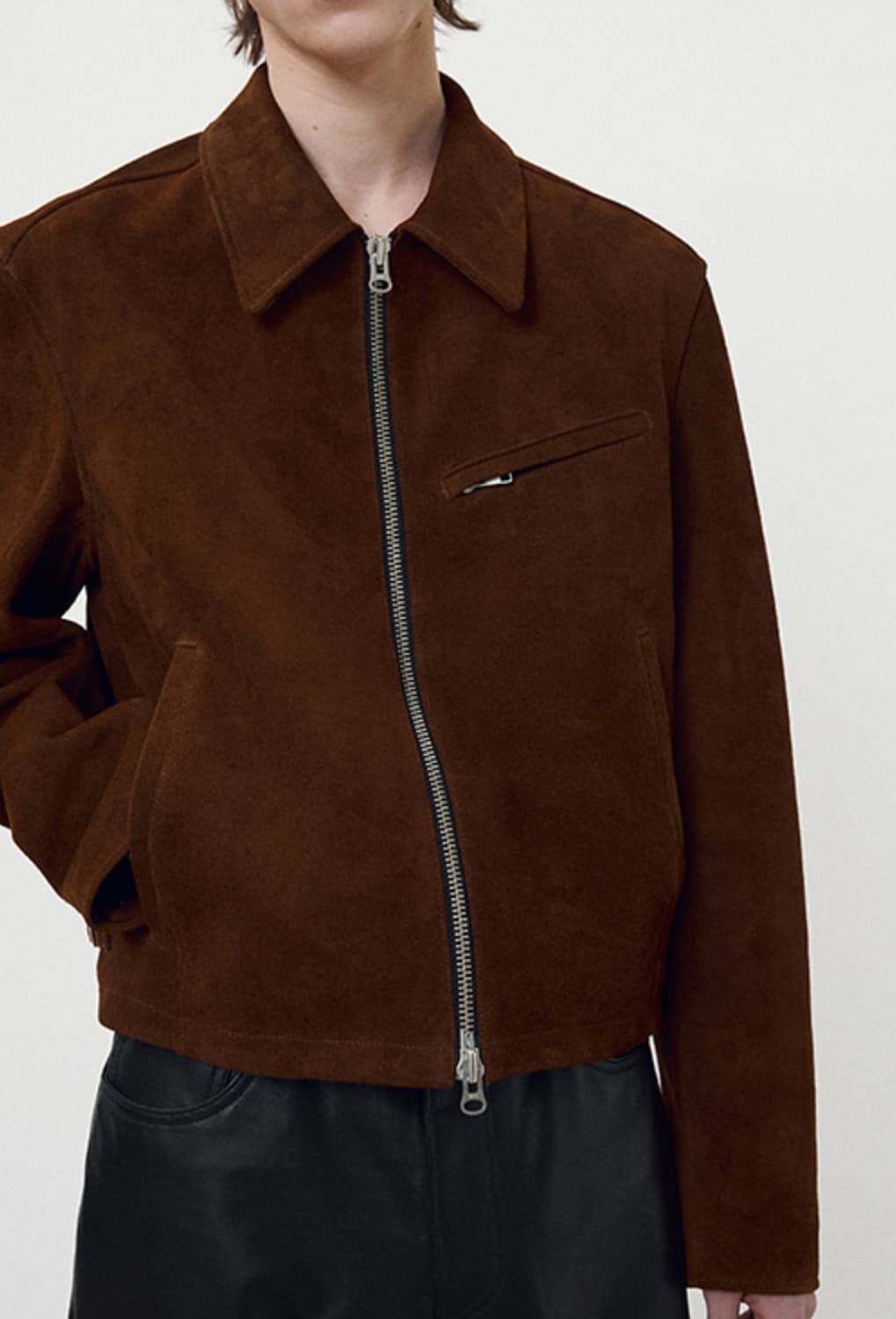 [새상품급] Calf Suede Detroit Blouson Jacket 상품이미지4