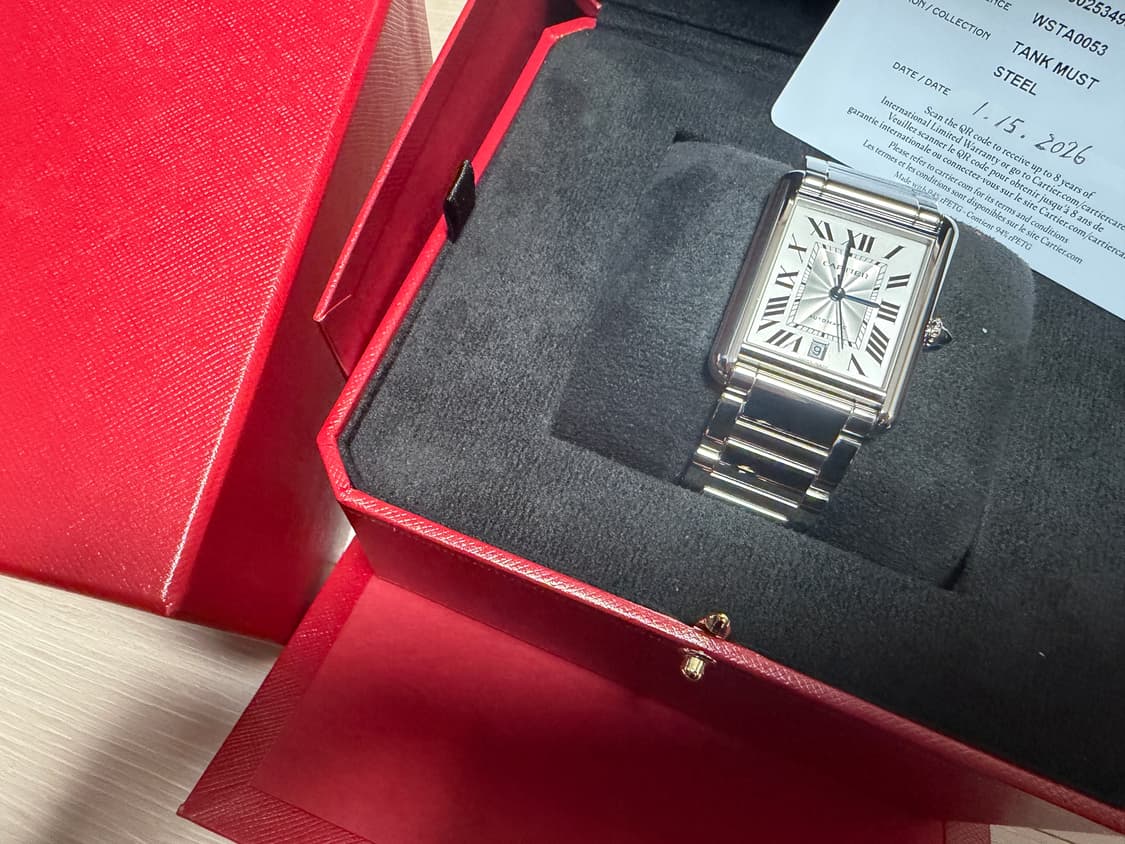 까르띠에 탱크 머스트 스틸 오토매틱 XL 상품이미지2