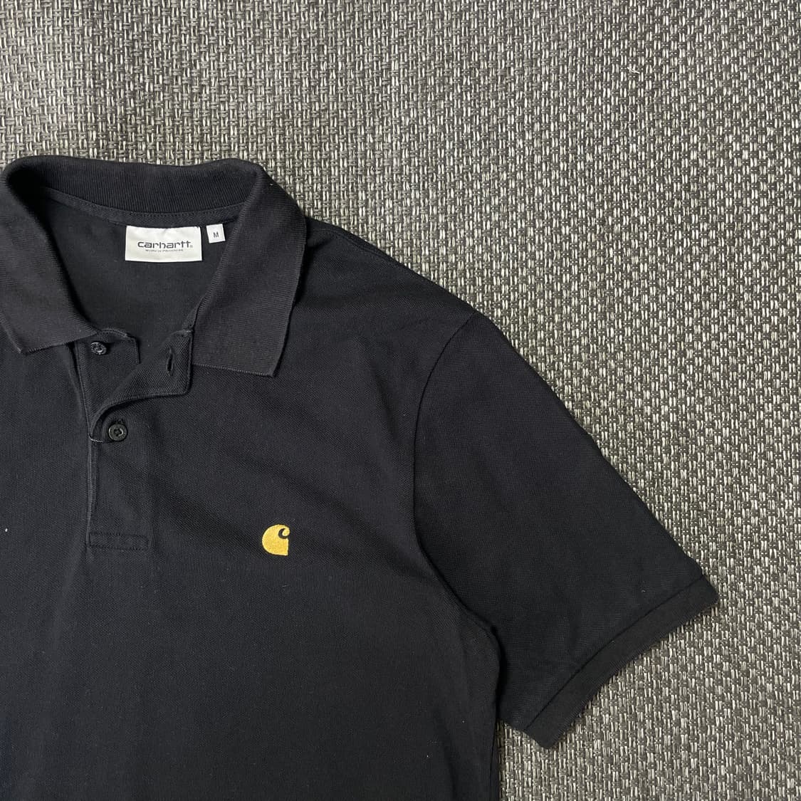 칼하트 자수포인트 반팔 카라티 M 상품이미지3