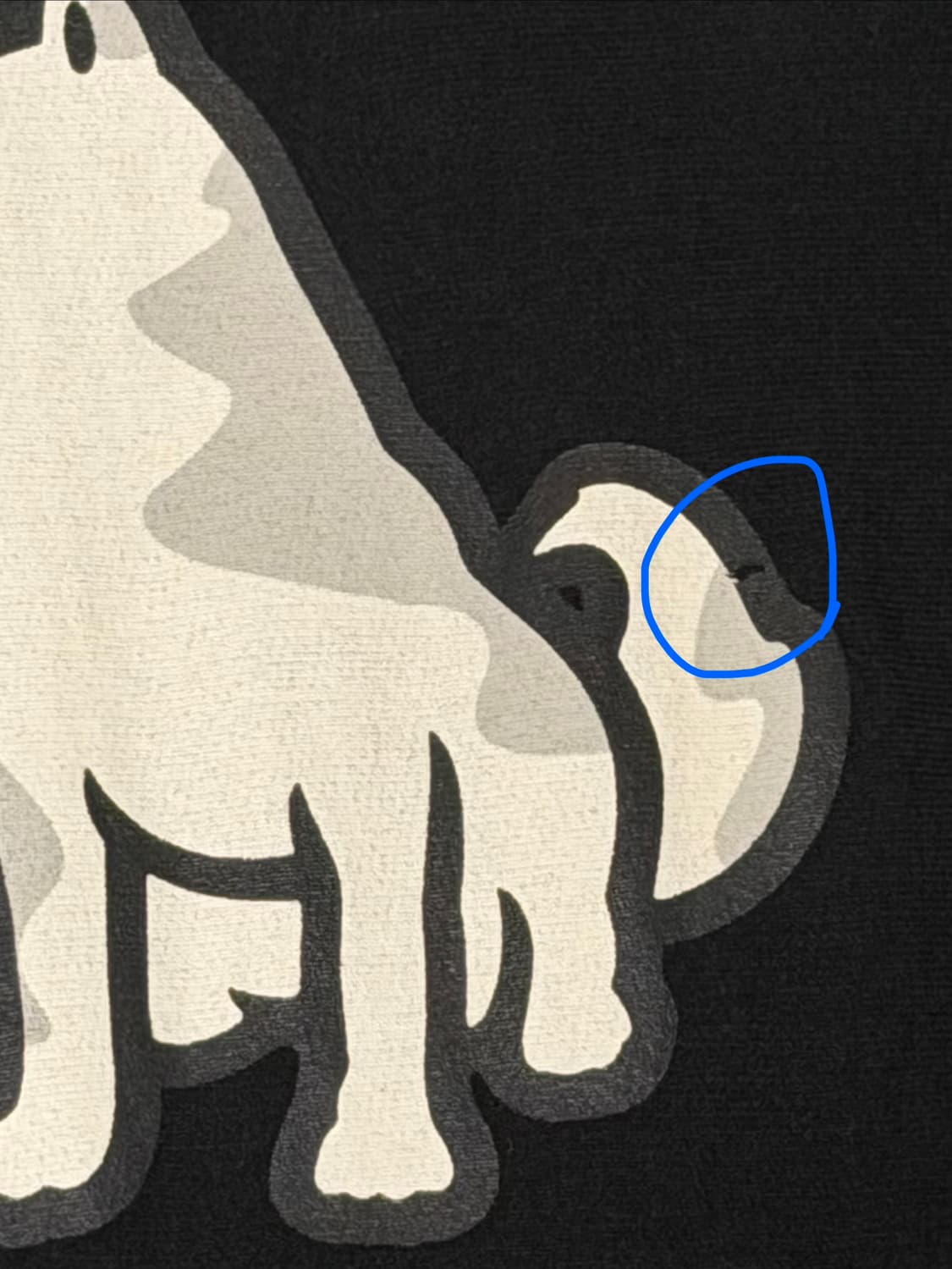 B품) 휴먼메이드 웍스아웃 진돗개 후드 XL 블랙 상품이미지2