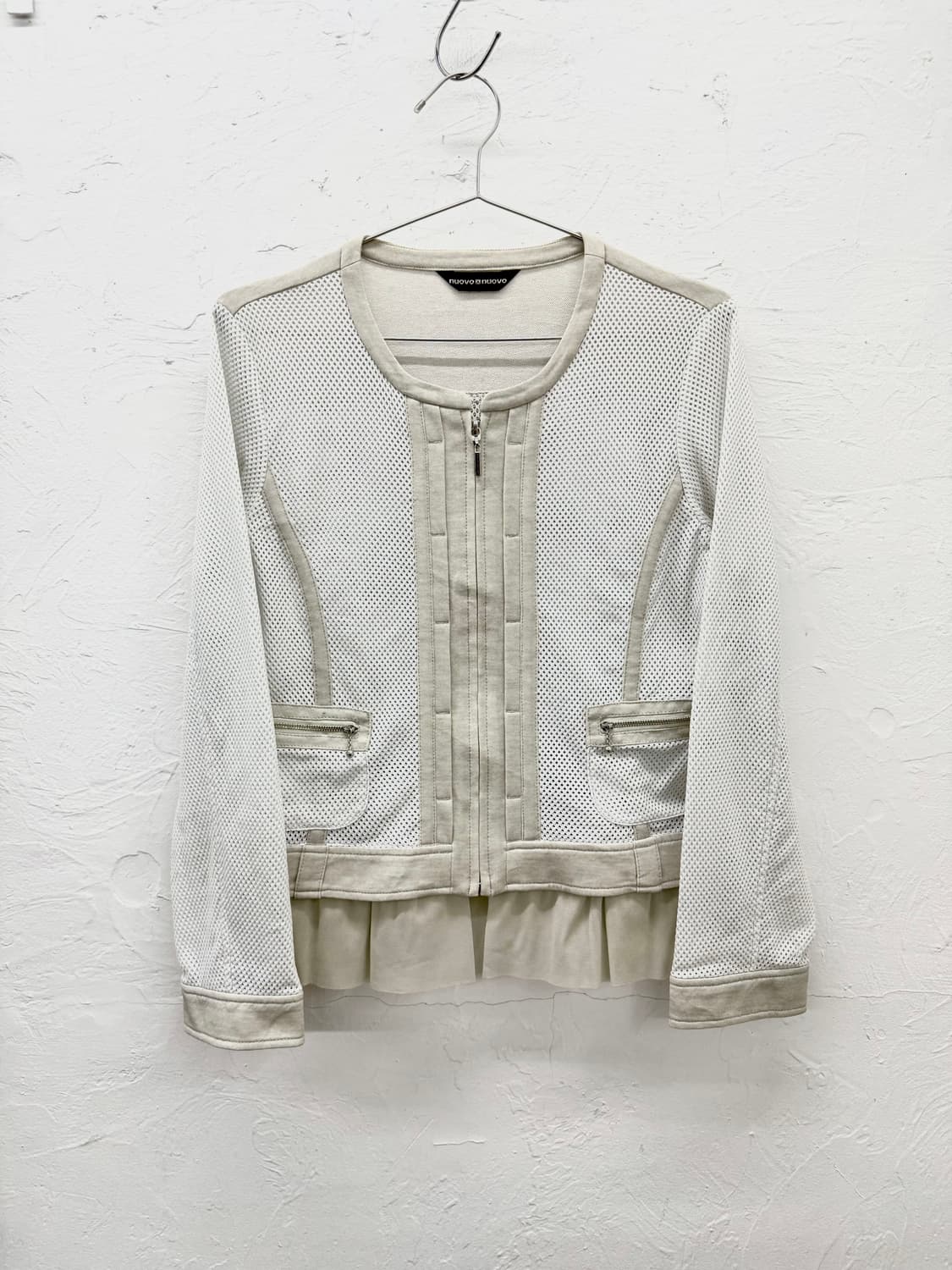 nuovo x nuovo 핀턱 매쉬 자켓 상품이미지1