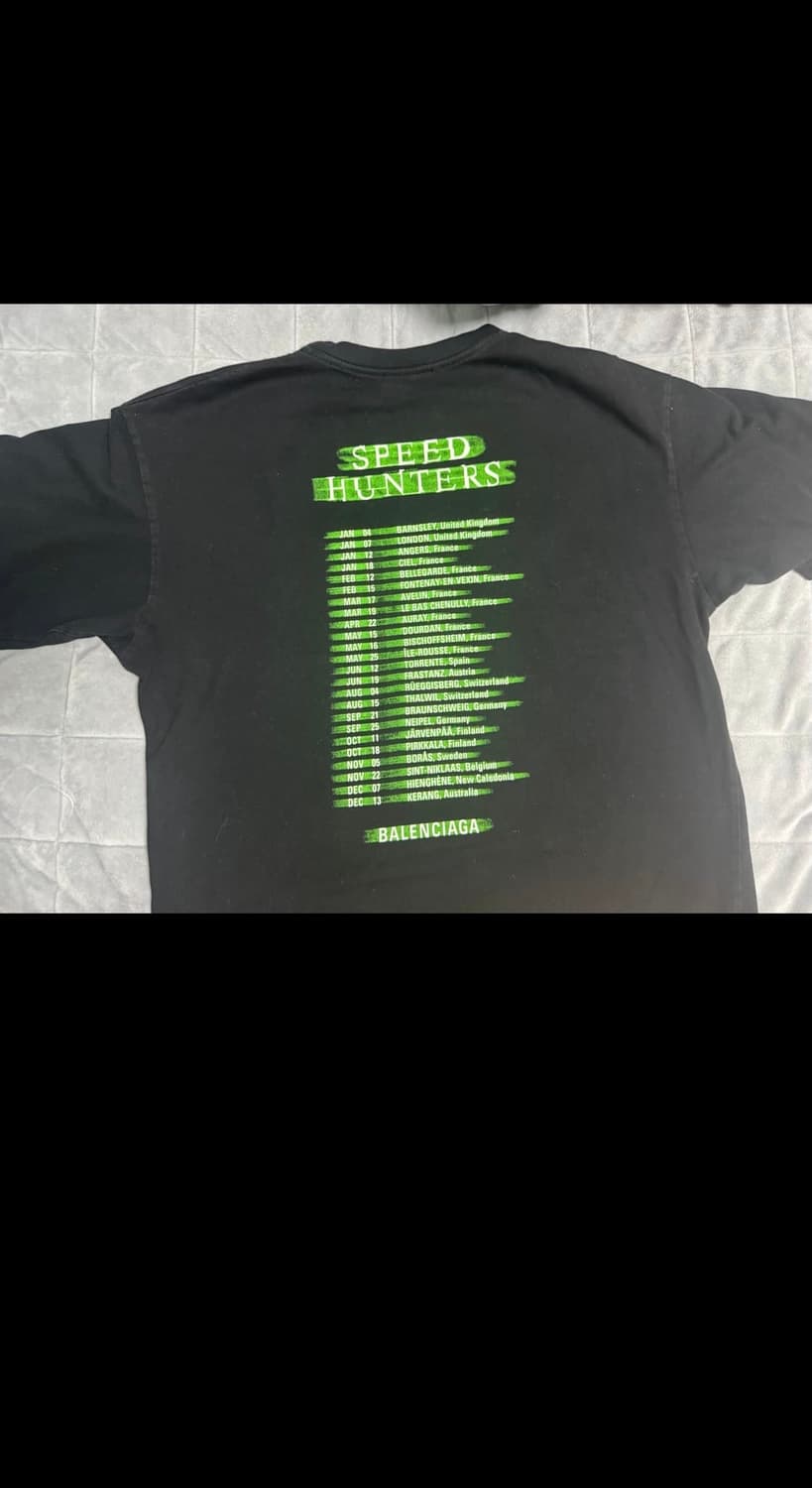 발렌시아가 스피드헌터 반팔 티셔츠 블랙 상품이미지2