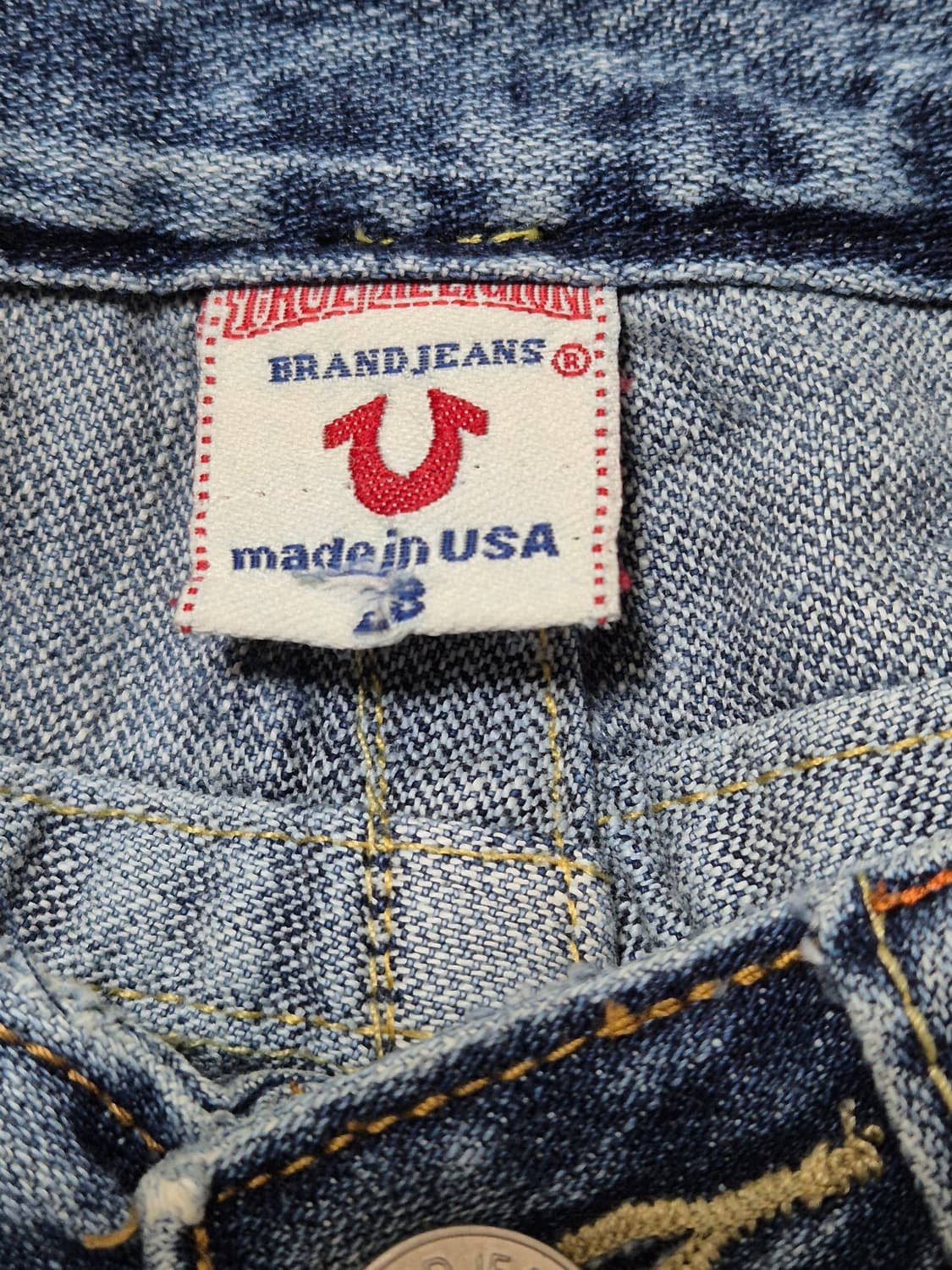 빈티지 트루릴리젼 로우라이즈 데님 바지 상품이미지3