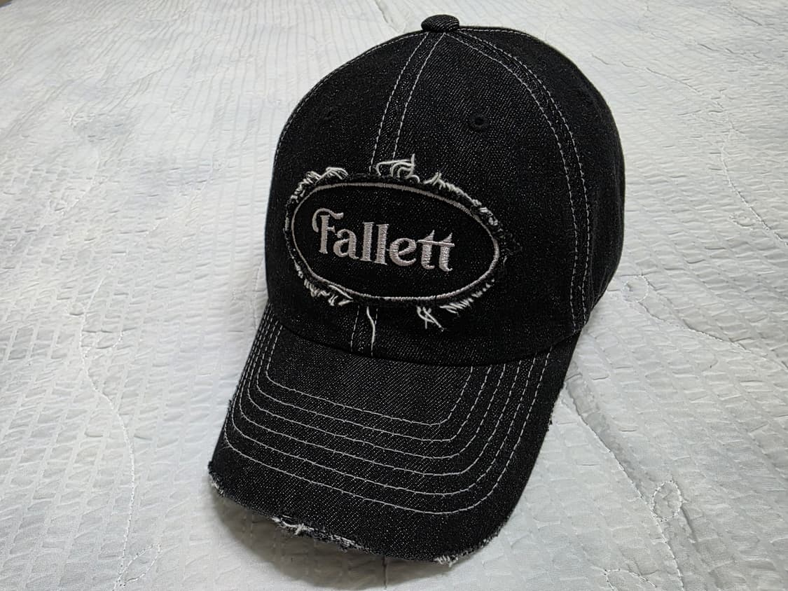 팔렛 빈티지 인디고 데님 블랙 모자 볼캡 야구모자 Fallett 상품이미지2