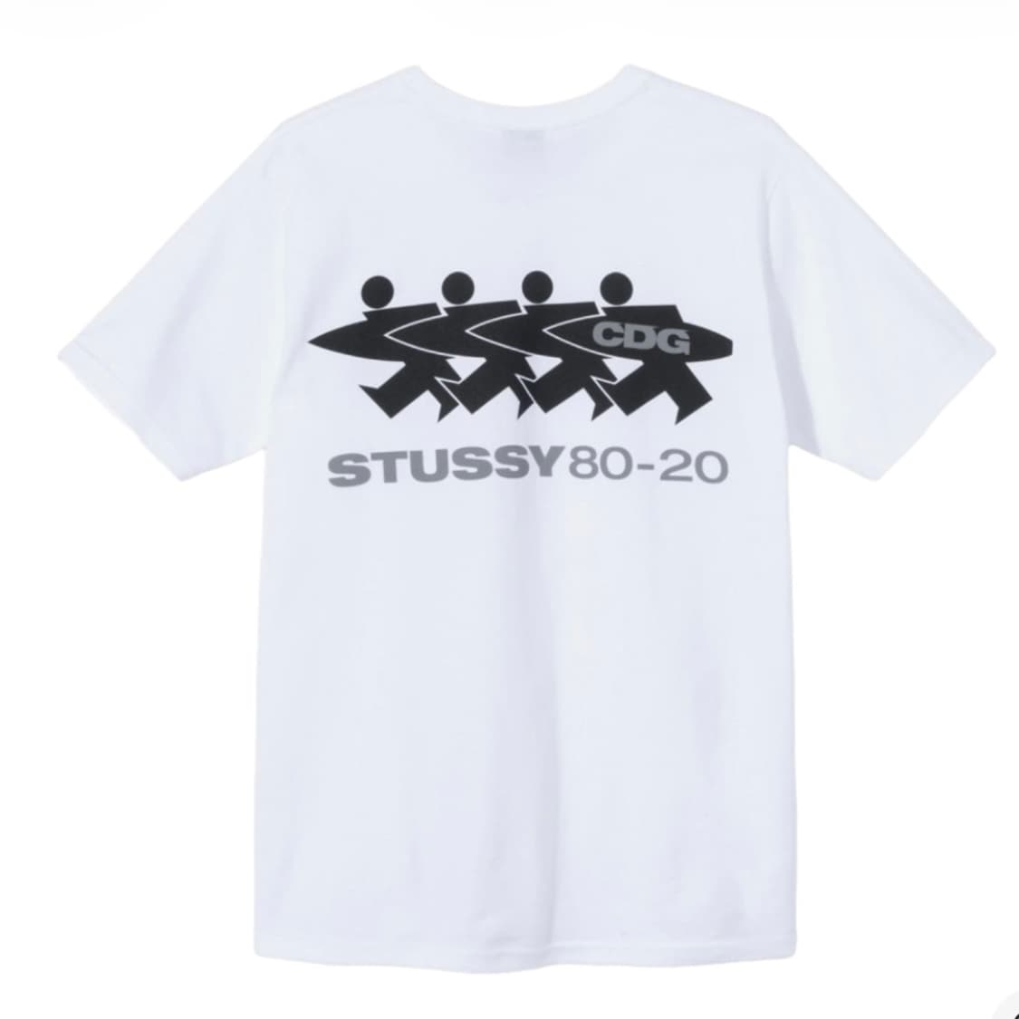 스투시 CDG 서프맨 반팔 티셔츠 화이트 M  상품이미지4