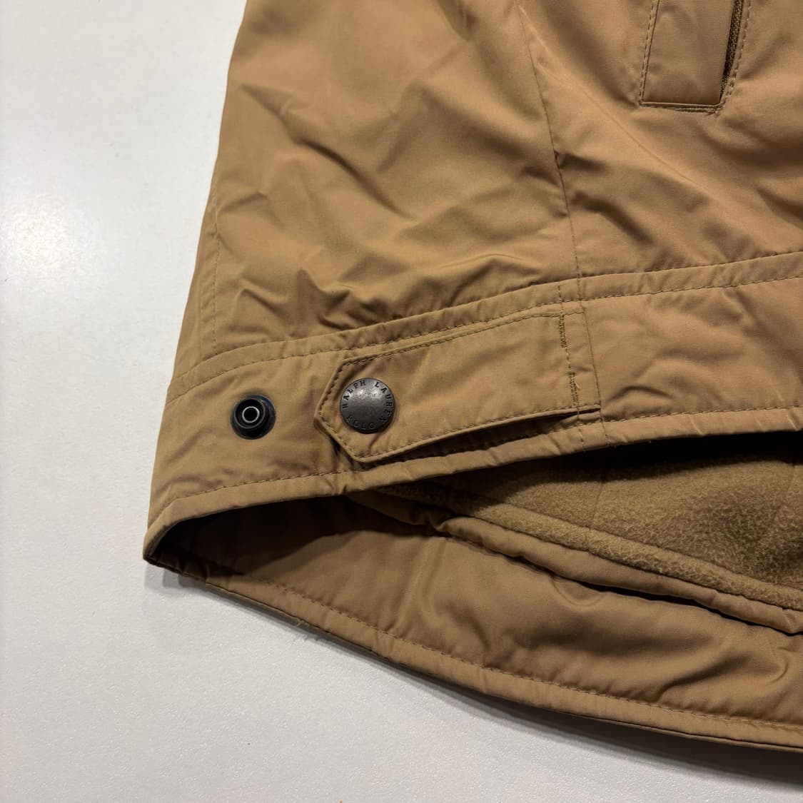 [S] 폴로 랄프로렌 베이지 폴리쉘 기모 점퍼 자켓 D198 상품이미지8