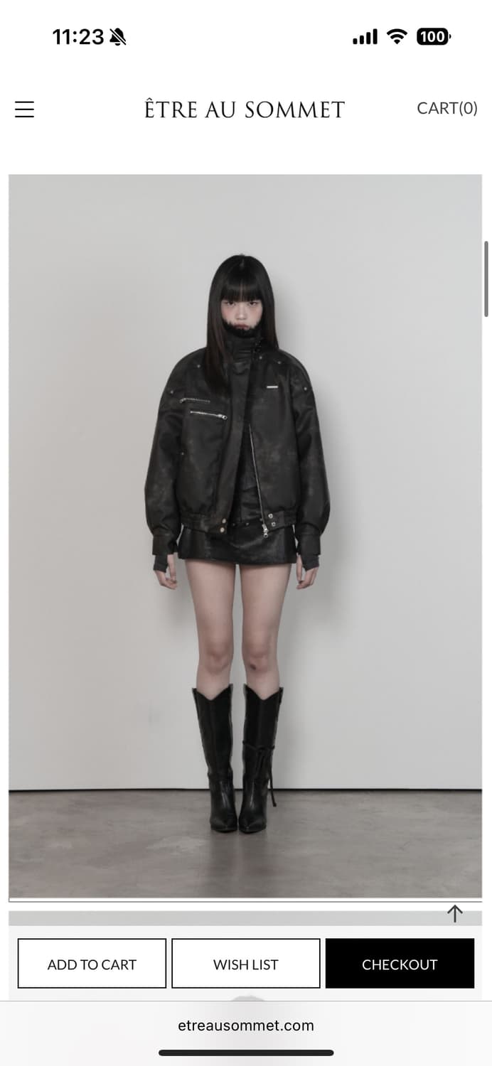 에트오소메 무스탕 퍼 점퍼 상품이미지1