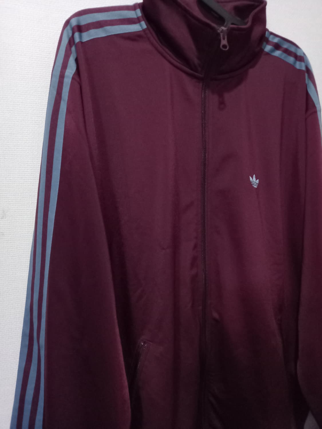 아디다스 BB트랙탑 마룬 와인 버건디 저지 져지집업 90/S 상품이미지2