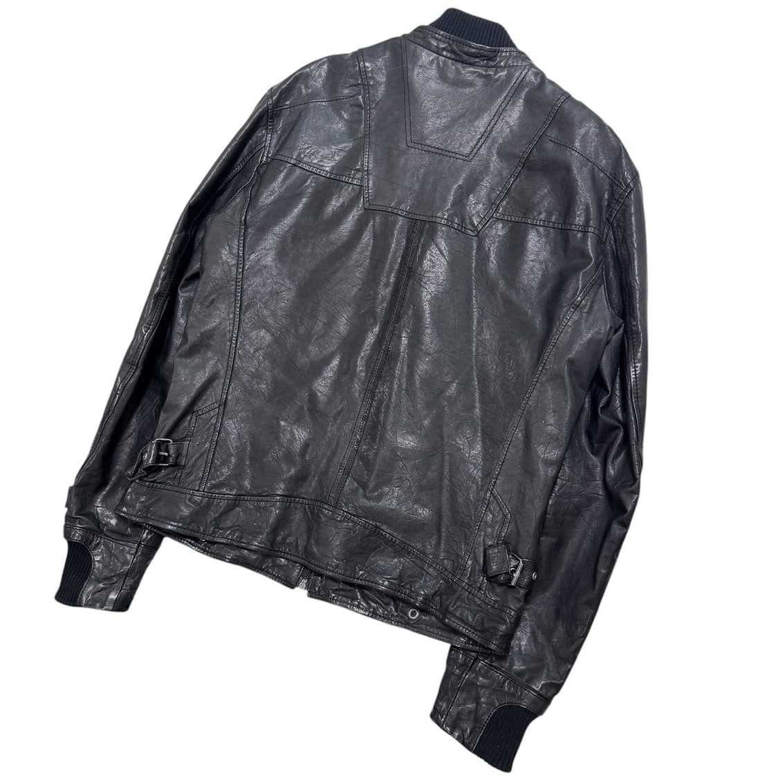 버커루 lamb skin pocket leather jacket 상품이미지5