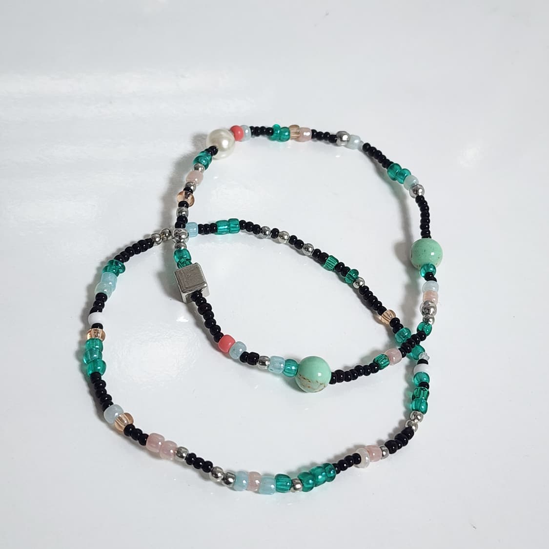 남자 원석 민트팔찌 세트 상품이미지1