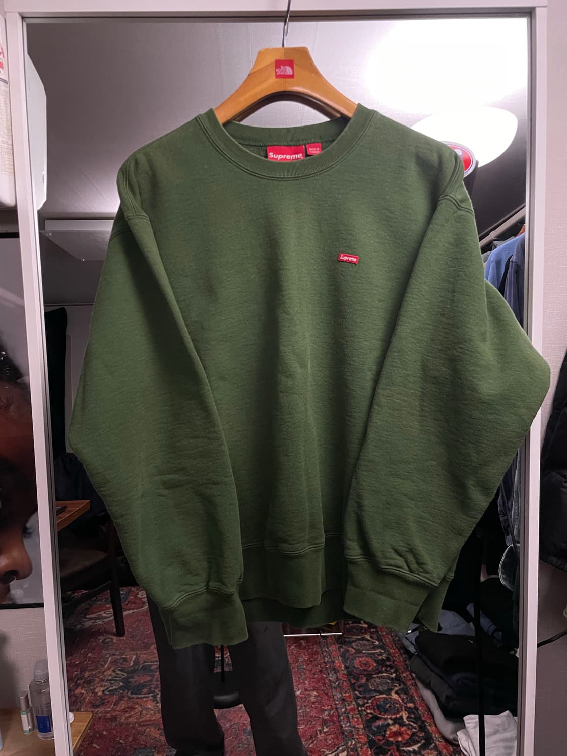 슈프림 스몰로고 맨투맨 M 상품이미지4