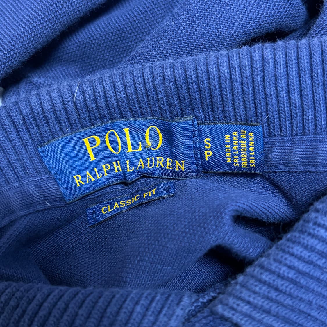 폴로 빅포니 치프키프 자수 배색 네이비 반팔 카라 티셔츠 S   상품이미지9