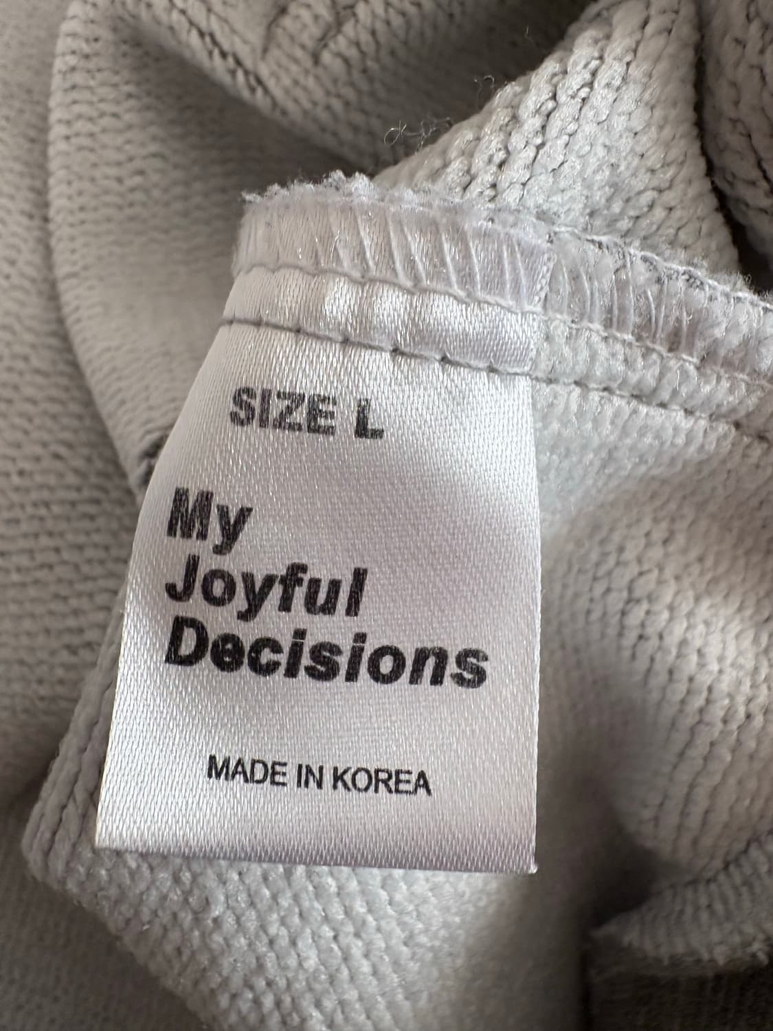 [L] MJD 헤비 스웨트 크롭 집업 후드 상품이미지4