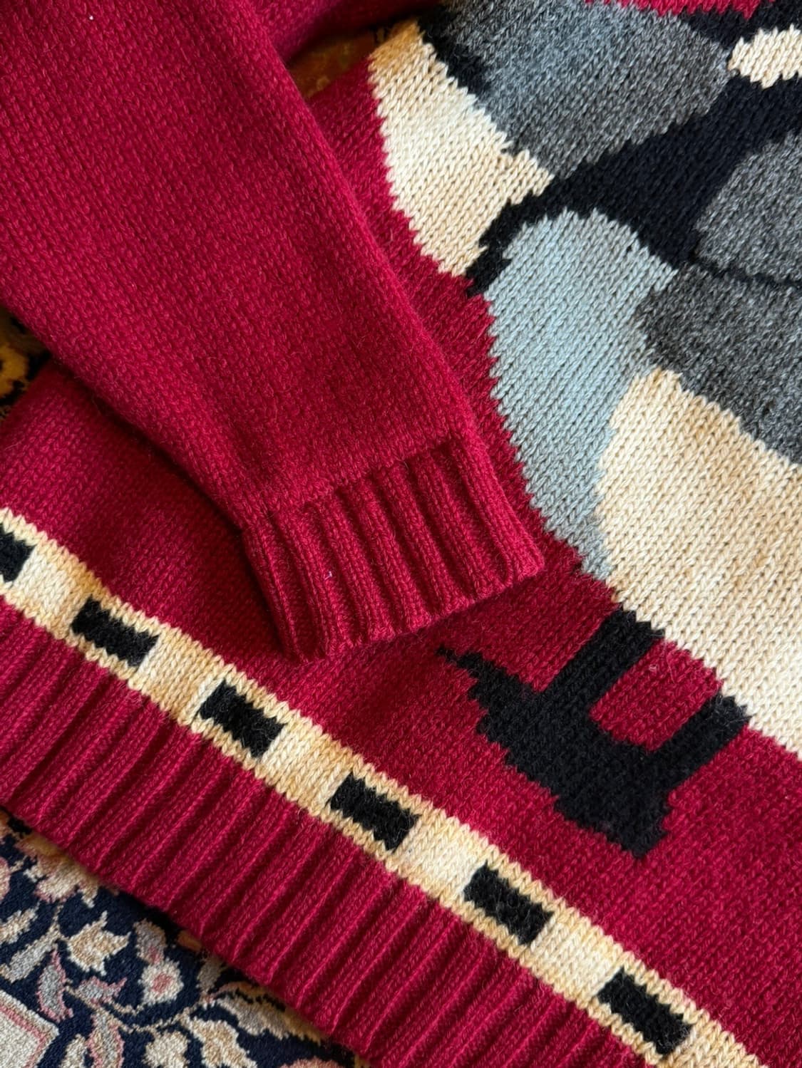 컴포넌츠 그래픽 램스울 니트 66~77 상품이미지4